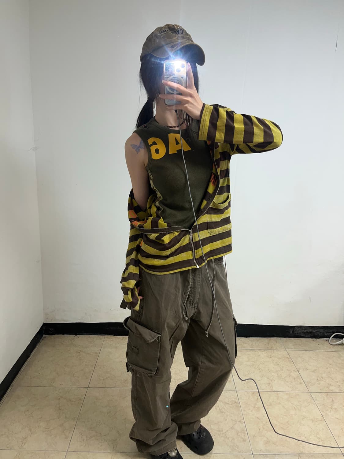 00’s 사이드 레이스업 a6 슬리브리스 상품이미지5