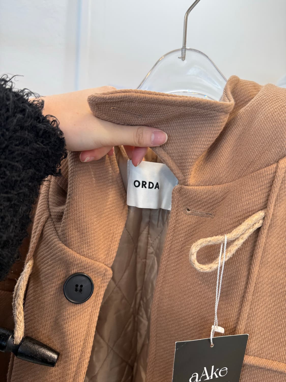Orda Aake hoodie half duffle coat  상품이미지5