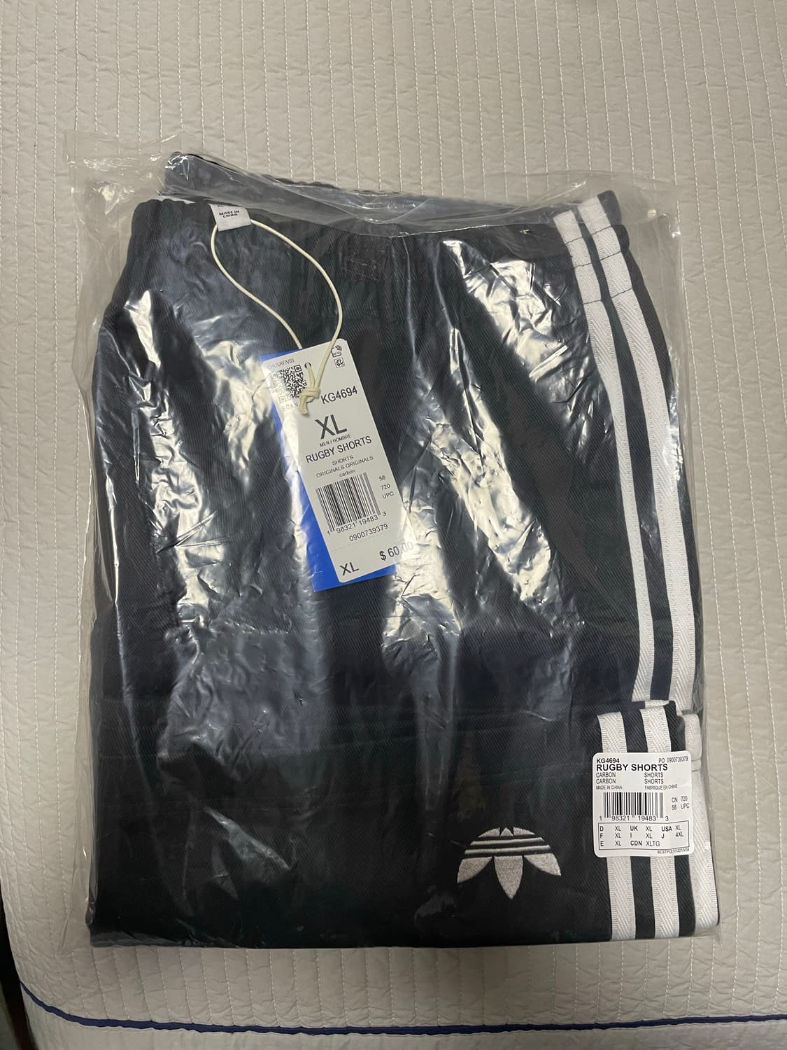 [XL] 아디다스 올블랙스 클래식 럭비 반바지 차콜(✨새상품) 상품이미지6