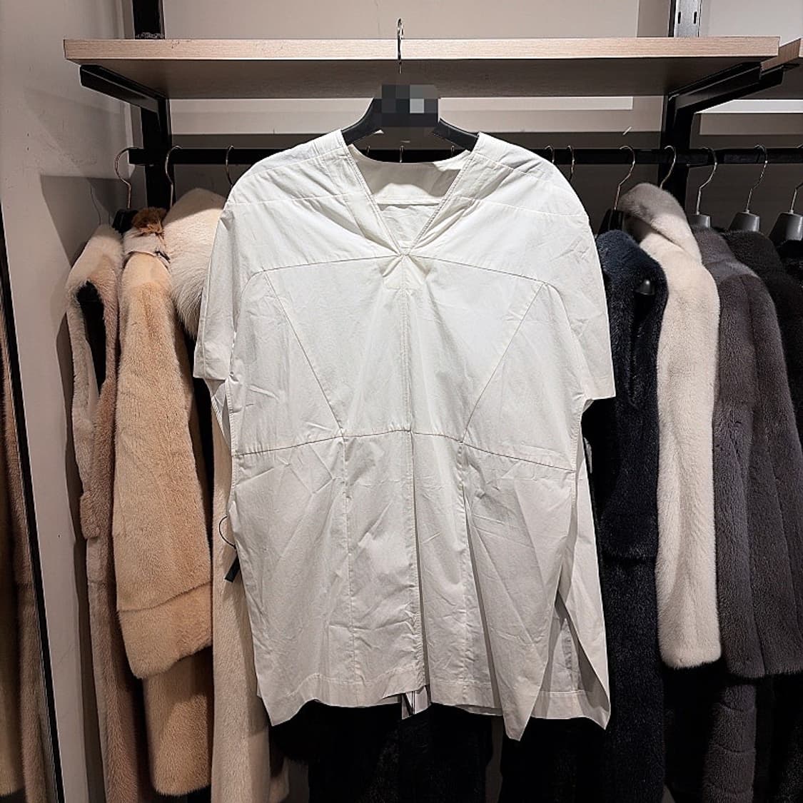 (정품/새상품) 릭 오웬스 여성 화이트 버블 코튼 탑 상품이미지1