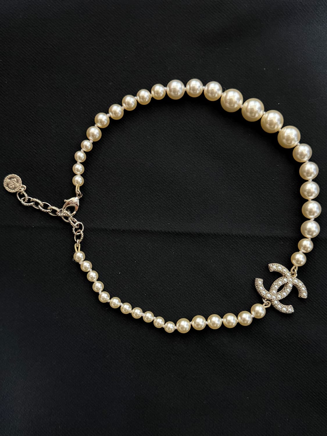 샤넬 정품 CC 빈티지 진주 업사이클링 네크리스 상품이미지4