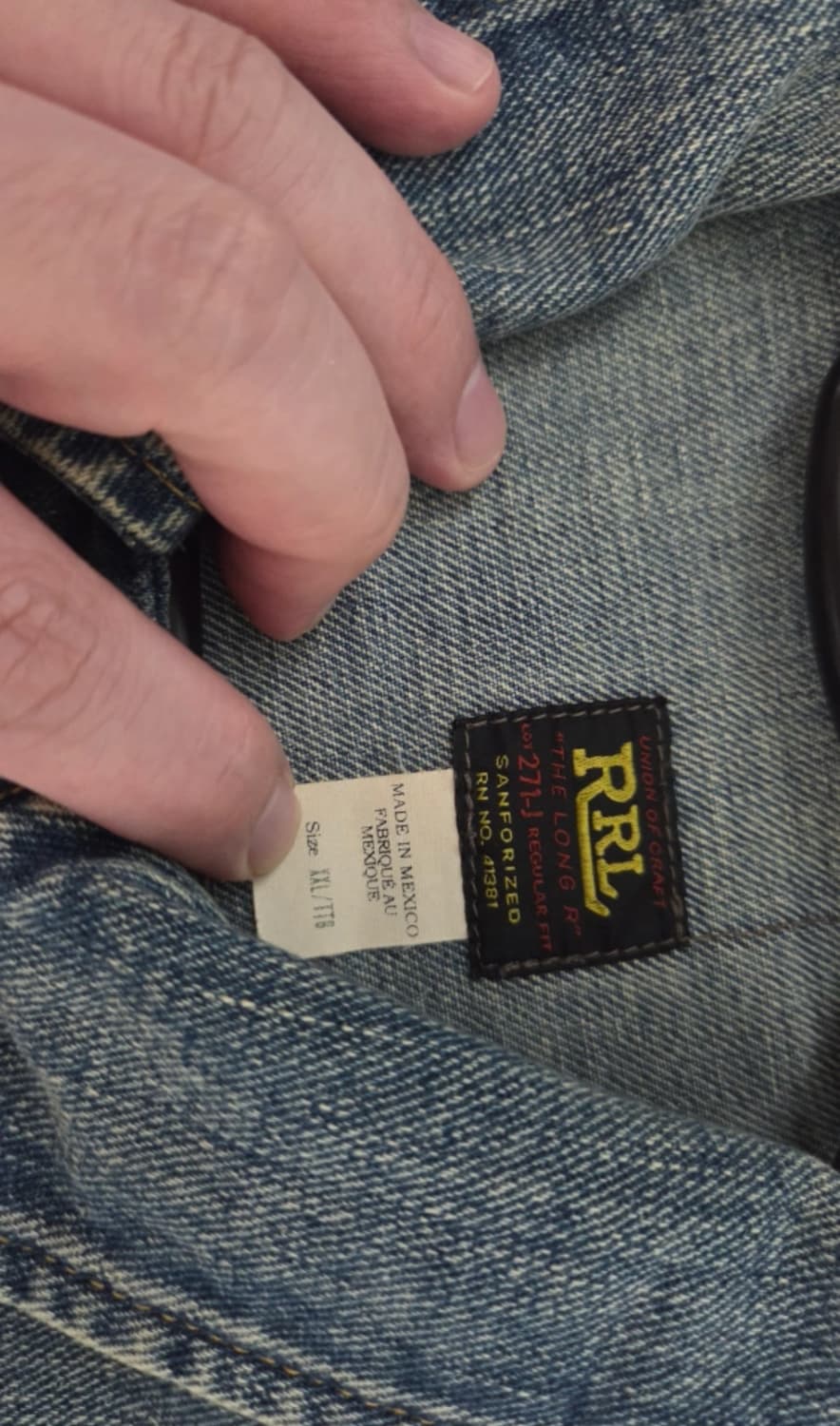 rrl 더블알엘 lot271 데님 자켓 xxl 상품이미지2
