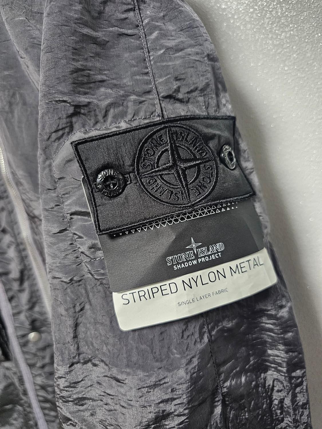 스톤아일랜드 쉐도우프로젝트 스트라이프 나일론메탈 야상파카 상품이미지3