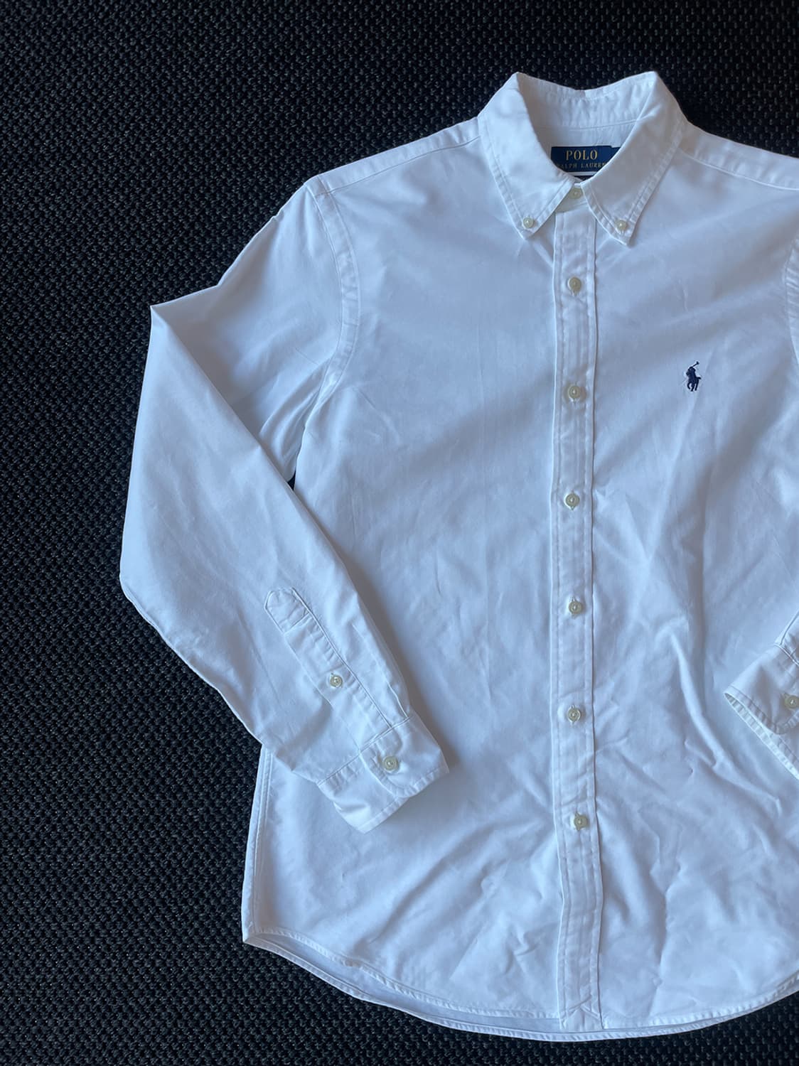 폴로 화이트 옥스포드셔츠 (QR 정품) 상품이미지2