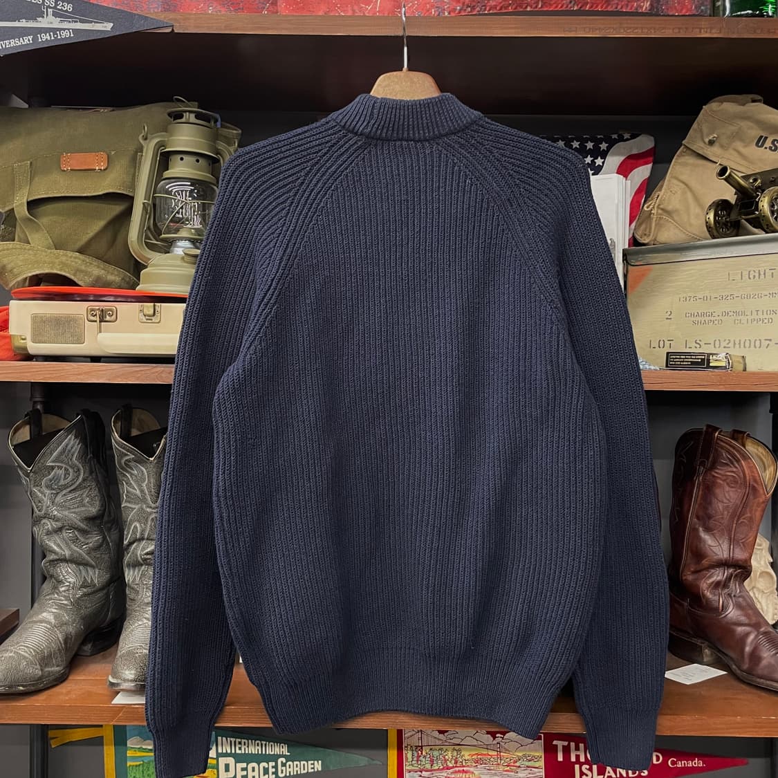 폴로 랄프로렌 신형 라벨 헤비 울 모크 넥 니트 스웨터 컨트리 상품이미지2