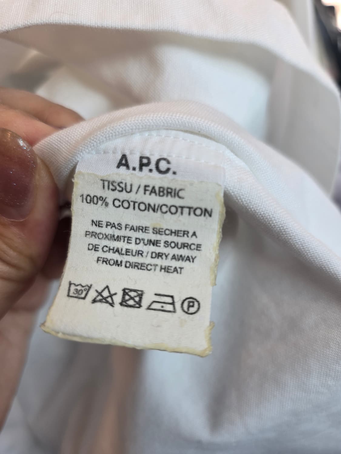 A.P.C 화이트 셔츠 상품이미지5