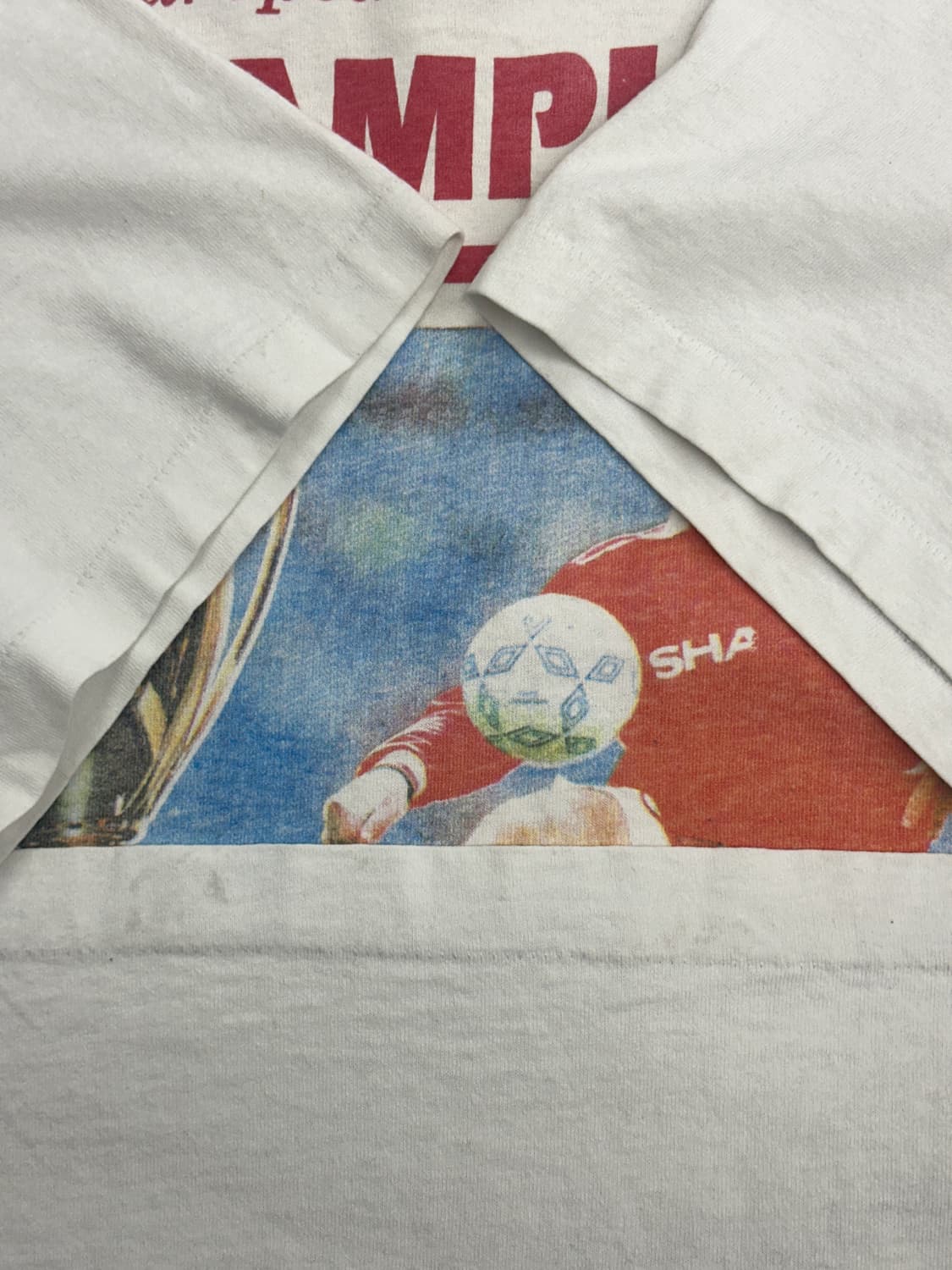 1993' Eric Cantona 슬로건 티셔츠 XL 상품이미지5