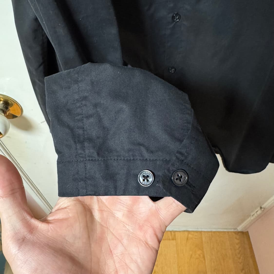 SATUR 블랙 지퍼 셔츠 자켓 L사이즈 상품이미지6