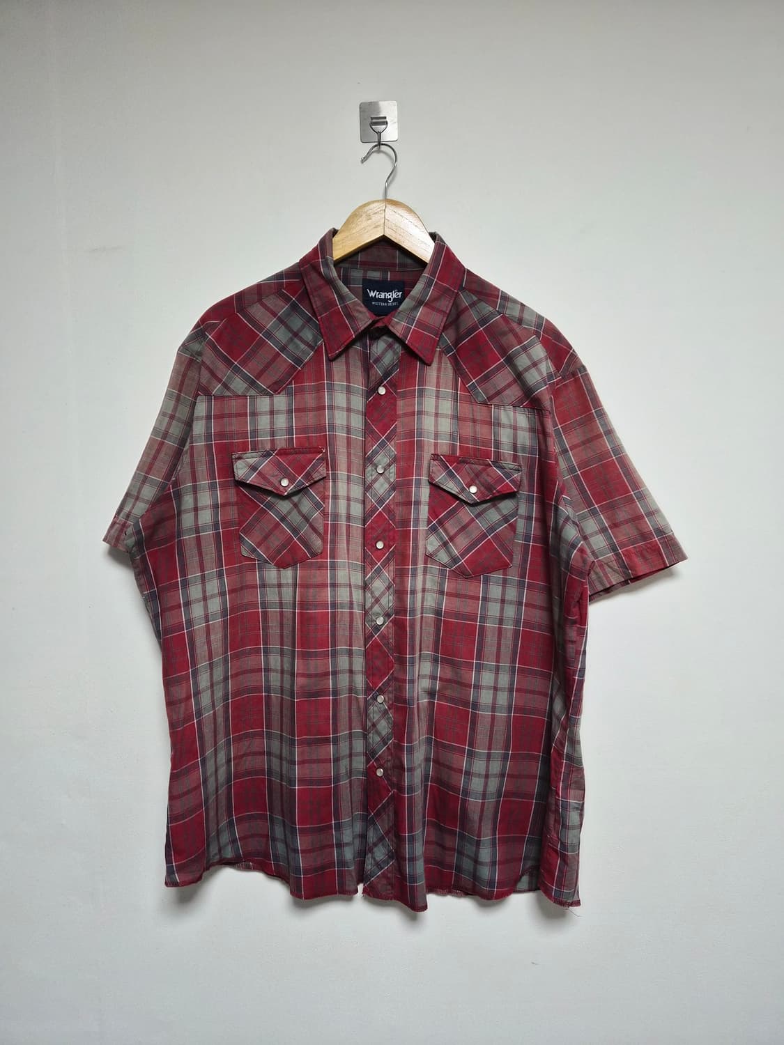 랭글러Wrangler 반팔 웨스턴 셔츠 XL사이즈 - T161 상품이미지1