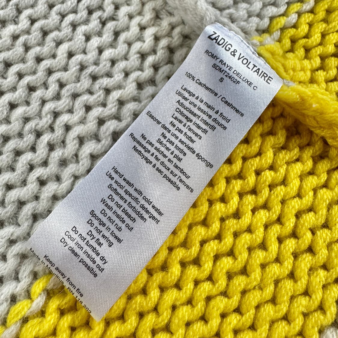 쟈딕앤볼테르 스트라이프 캐시 롱 가디건 상품이미지6