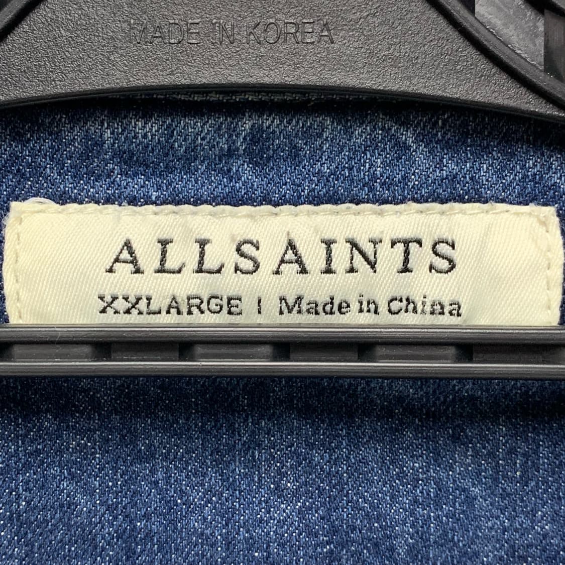 [XXL] 올세인츠 패치워크 버튼다운 웨스턴 데님셔츠 상품이미지4