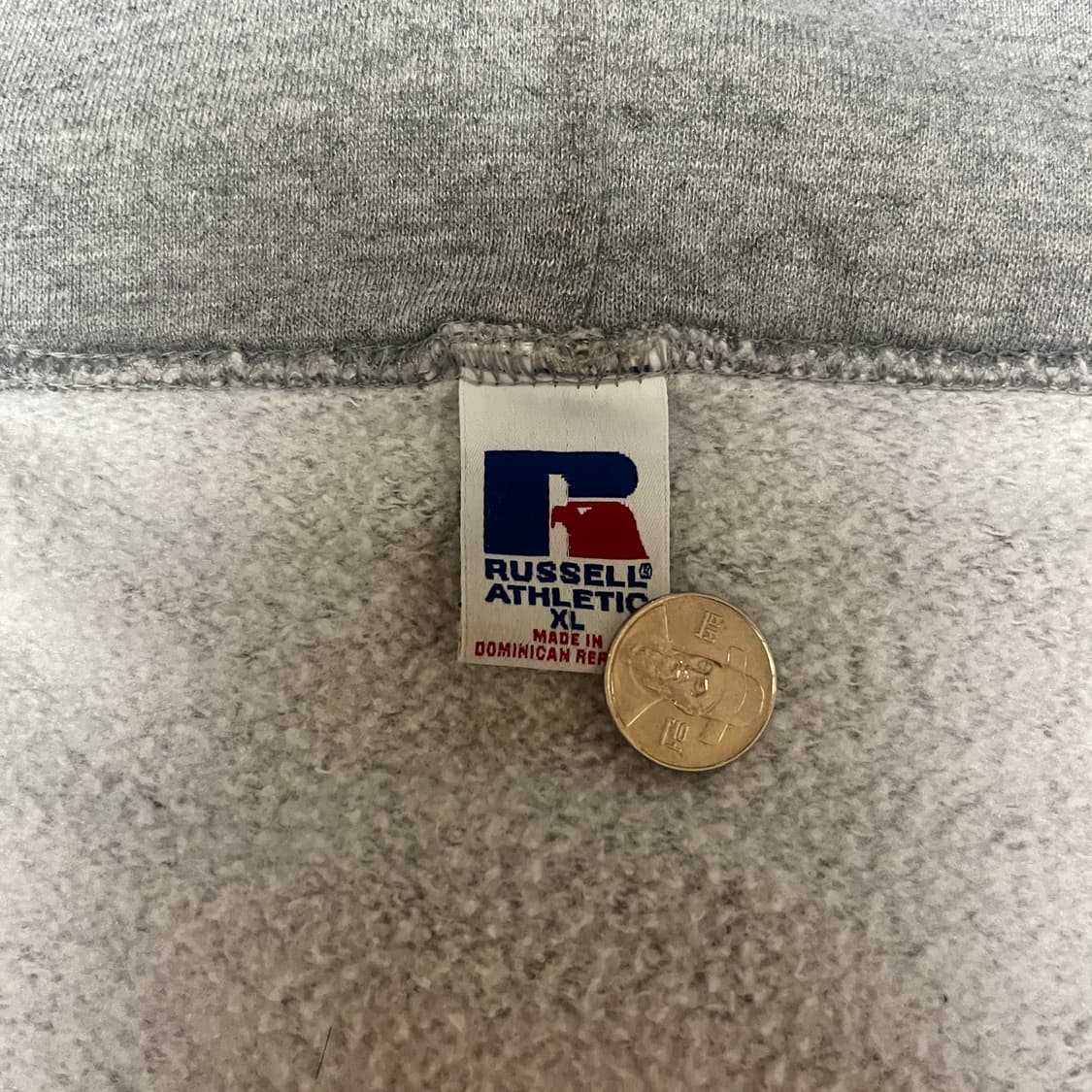 [XL] 90s 빈티지 러셀 후드집업 헤더 그레이 상품이미지4