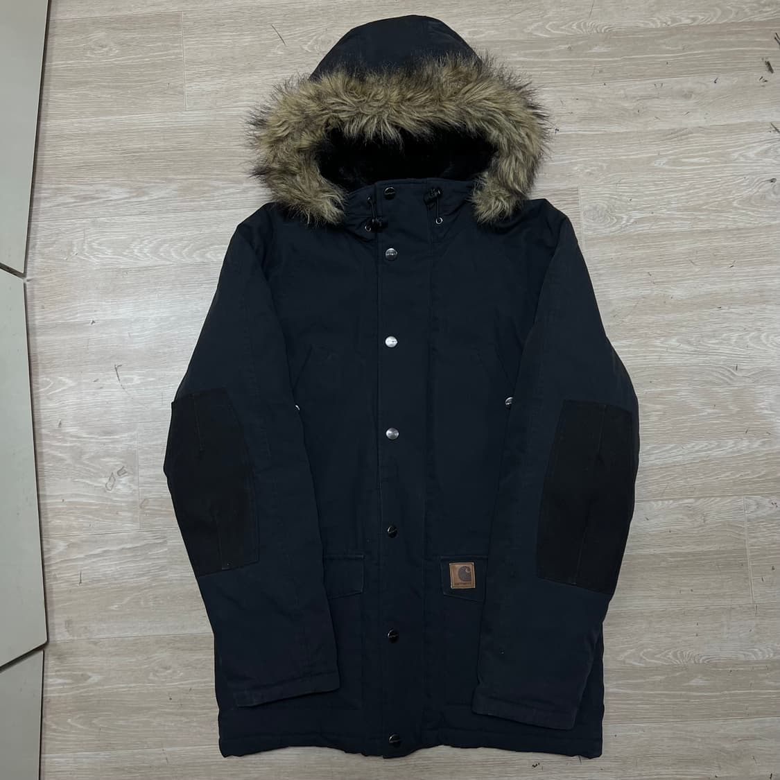 칼하트 트래퍼 와펜 퍼후드 야상 롱패딩 파카 [블랙] S/90 상품이미지1