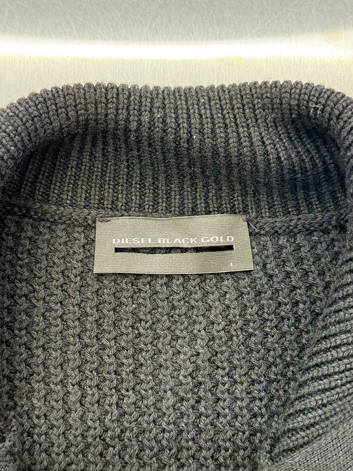 디젤 골드 드라이버스 투웨이 하이넥 니팅 풀 집업 상품이미지8