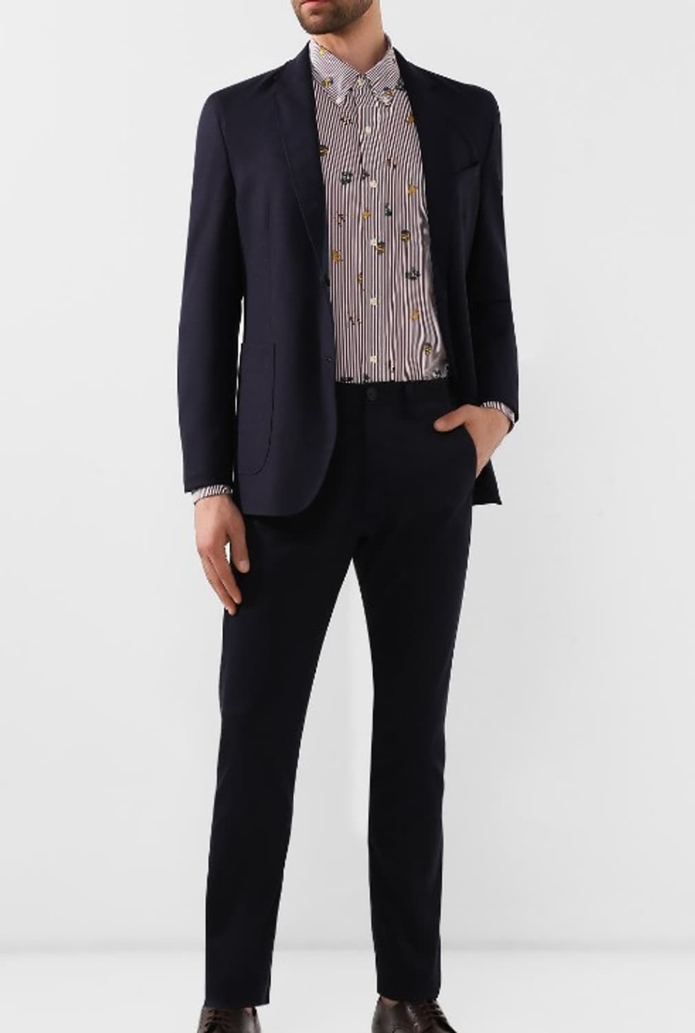 폴로 클래식 핏 멀티 패턴 럭비 엥겔 스트라이프 셔츠 상품이미지10