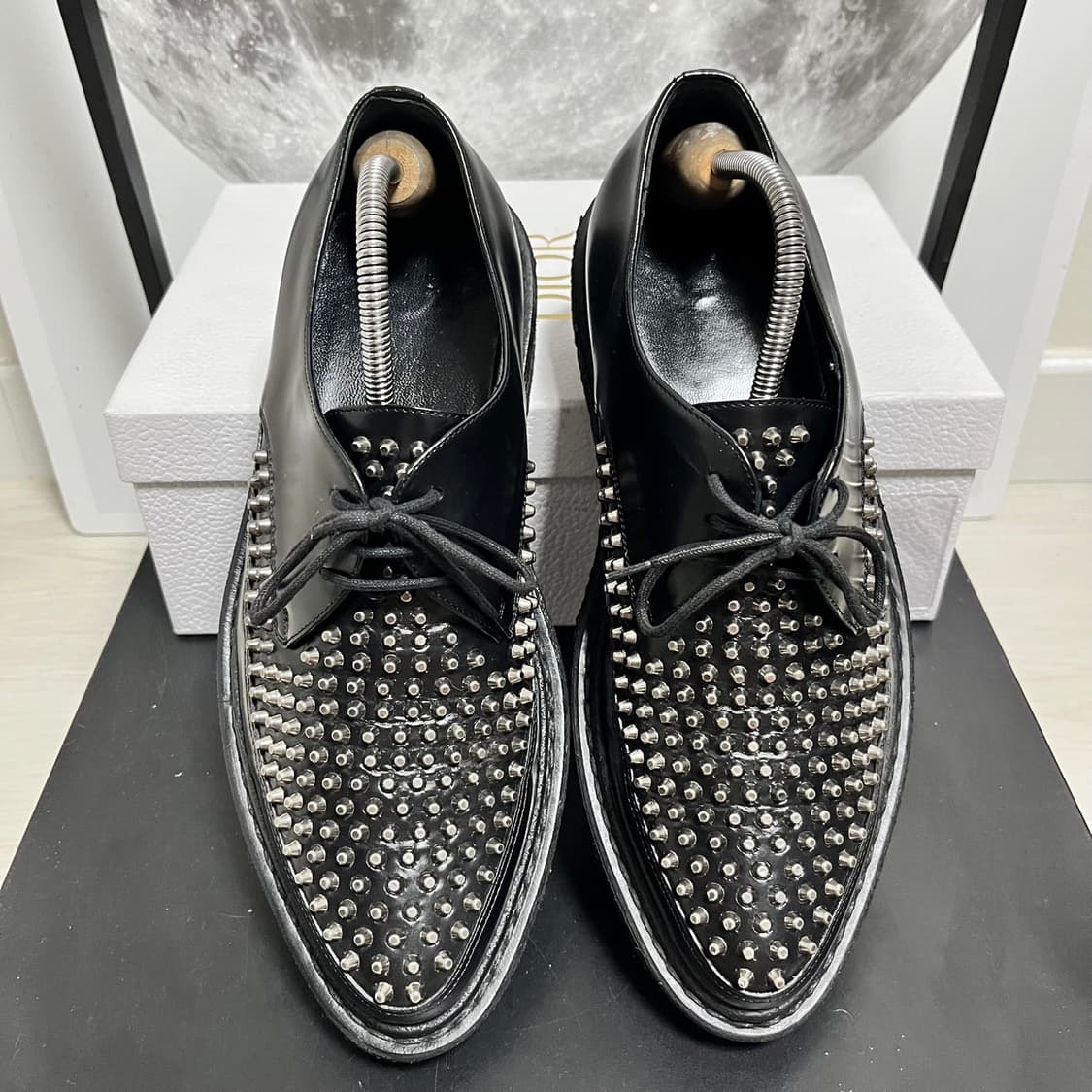 정품 40.5) 생로랑 스터드 클리퍼 구두 260~265 상품이미지3