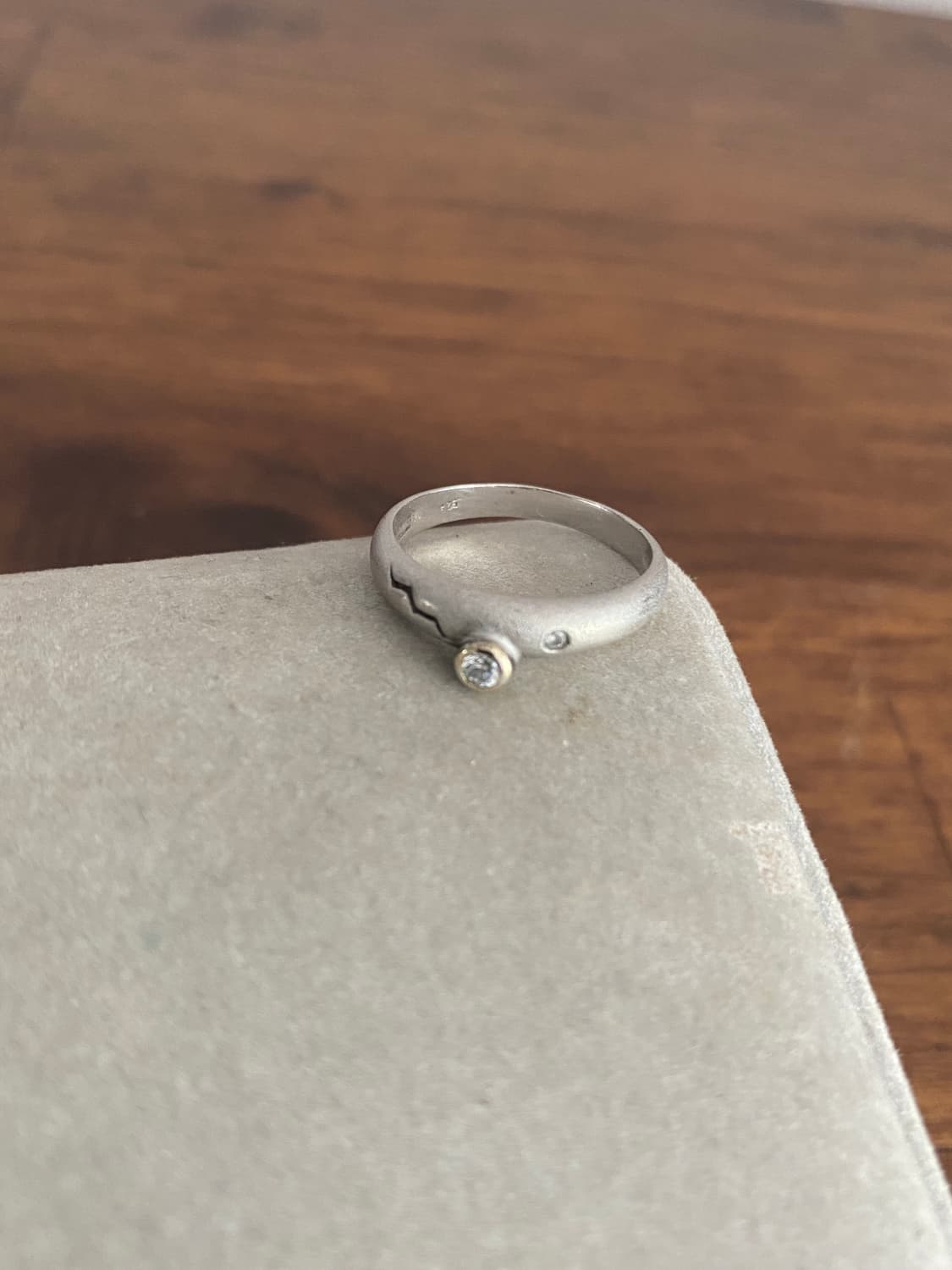 큐빅 실버 반지(925 SILVER) 상품이미지1