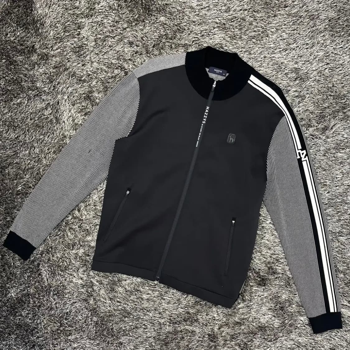 헤지스골프 남성 배색 집업 자켓 (105) 상품이미지1