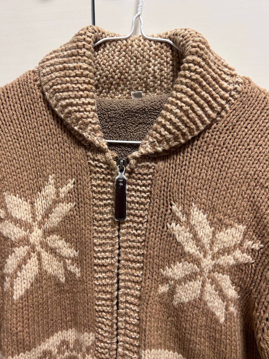 눈꽃 패턴 니트 가디건 상품이미지2