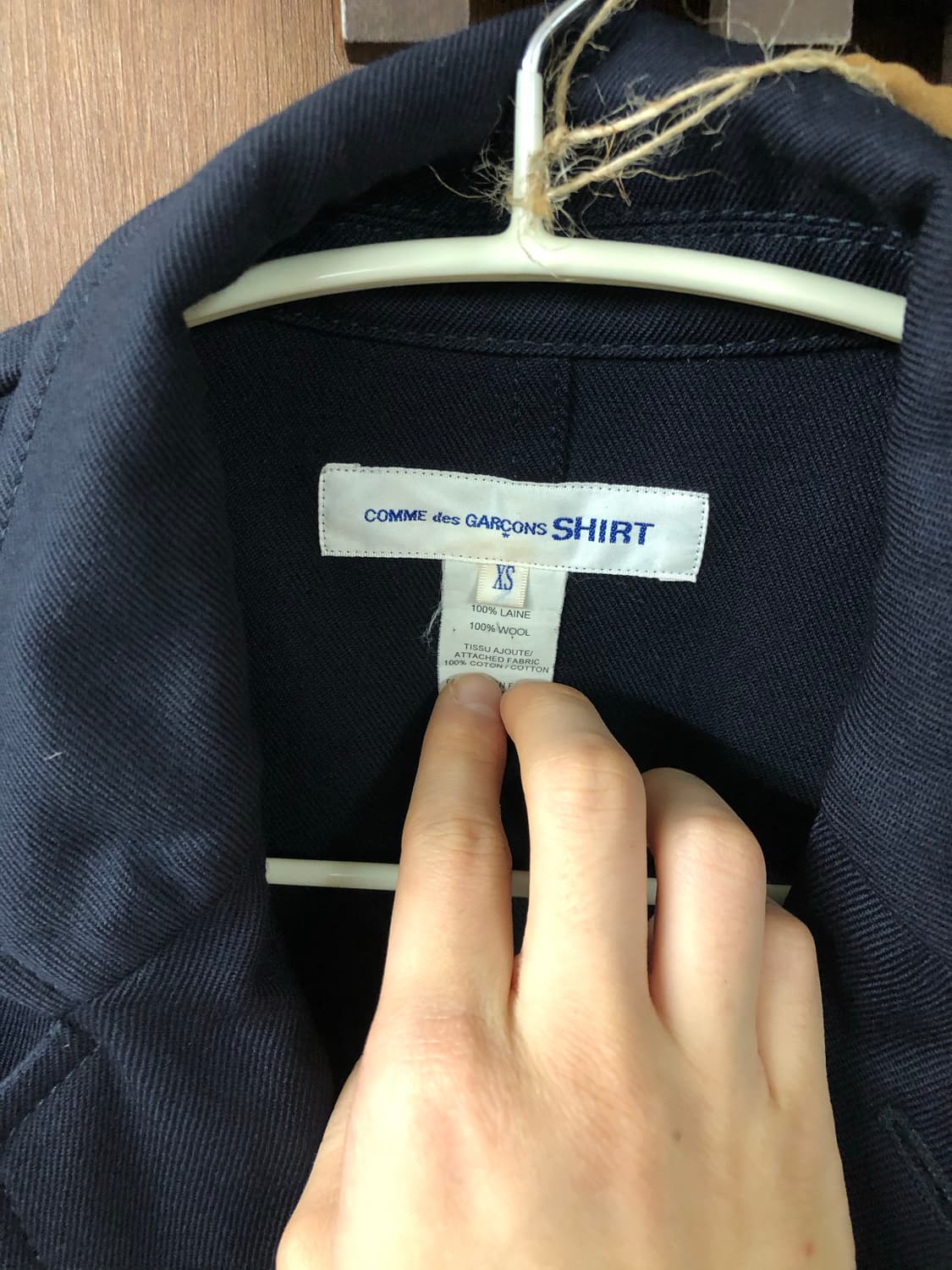 Comme des garcons shirt 스탠드카라 블레이저 xs 상품이미지5