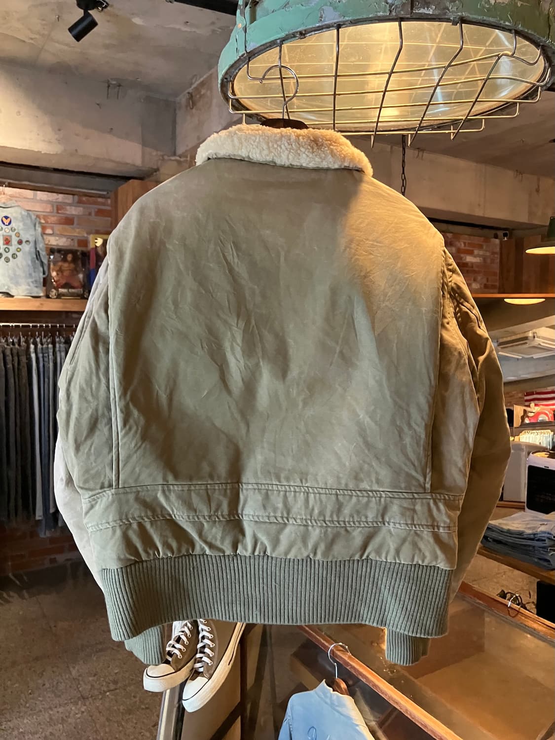 90s 빈티지 폴로 랄프로렌 코튼 G-1 다운 봄버 자켓 상품이미지7