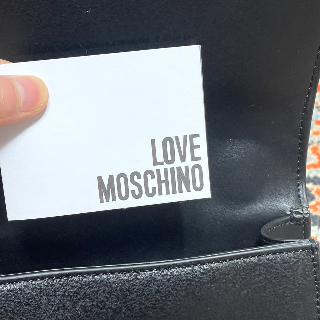 러브 모스키노 블랙 미니 토트백  상품이미지3