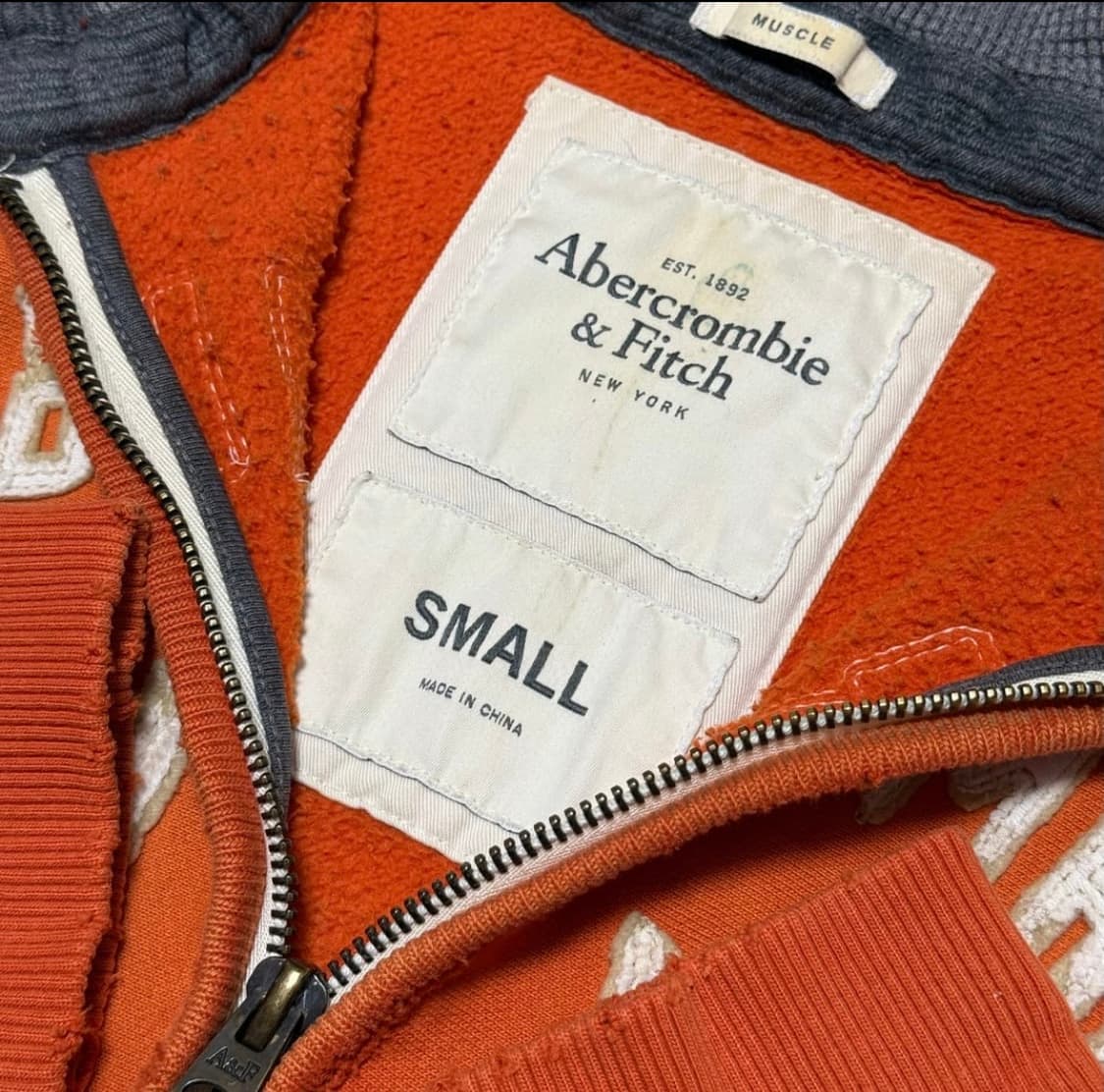 아베크롬비 오렌지 후드 집업 상품이미지2