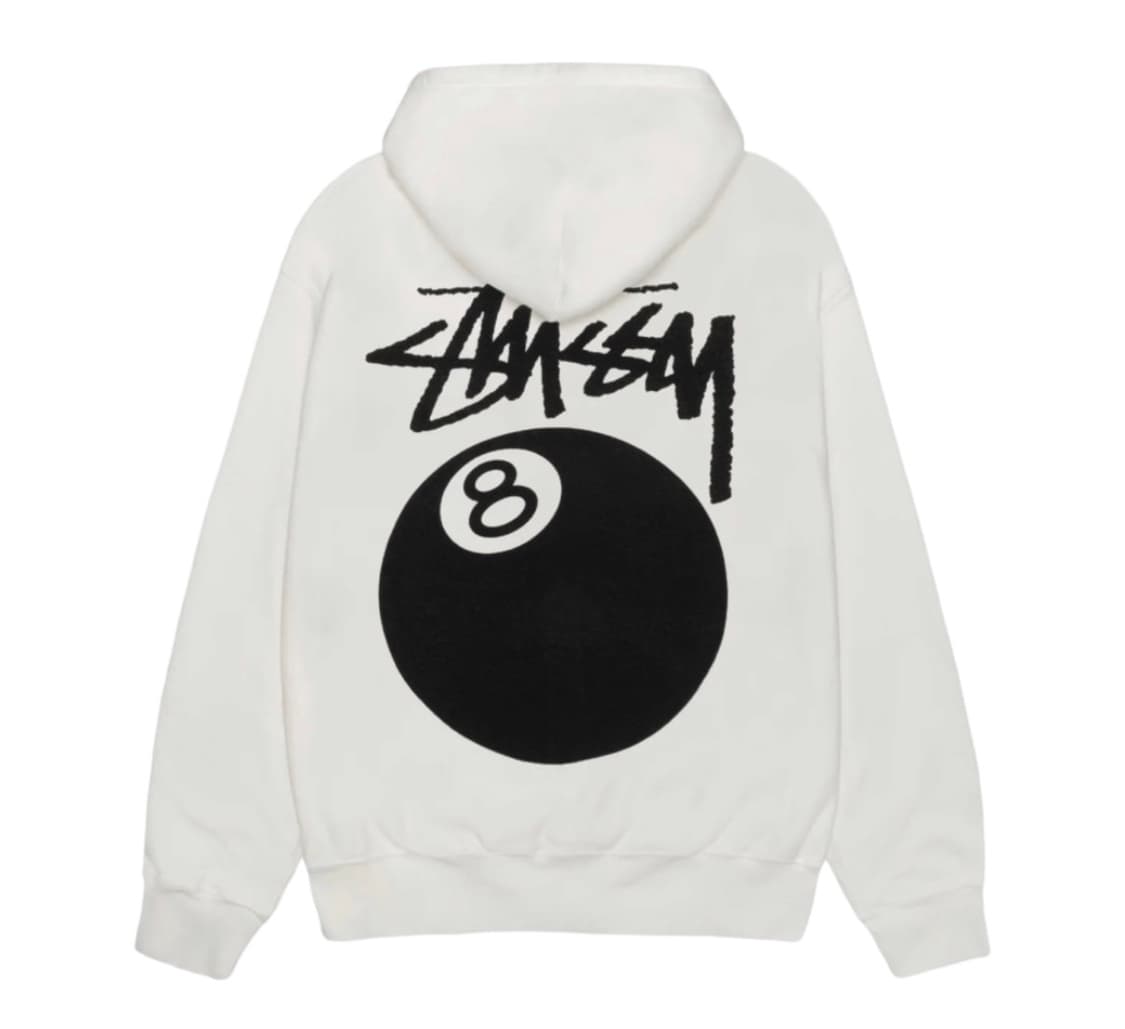 (미개봉 새상품) 스투시 8볼 피그먼트 다이드 후드집업 내츄럴 L 상품이미지2