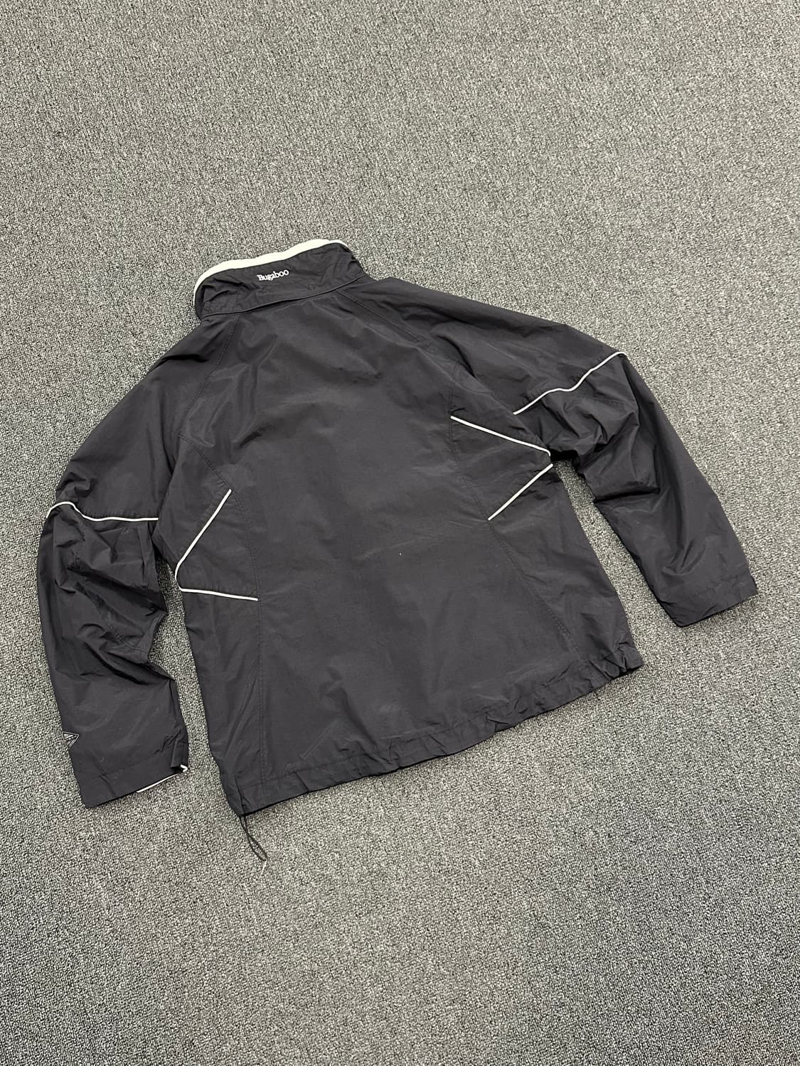 XL)콜롬비아 Columbia 버튼 디테일 블랙 바람막이 상품이미지2