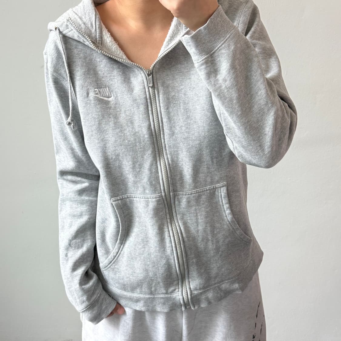 [XL] 나이키 그레이 후드집업 상품이미지2