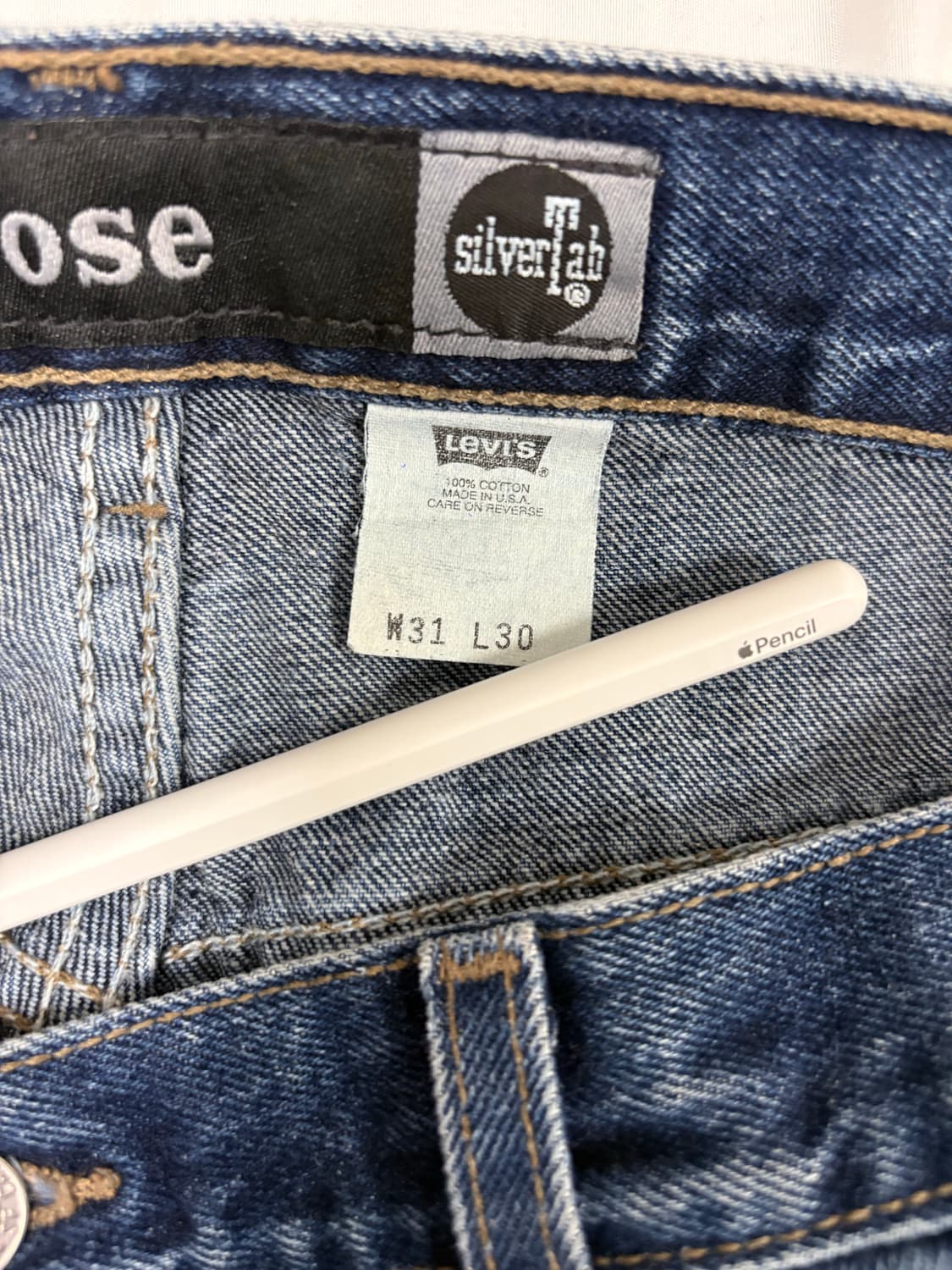 (31x30) 90s 리바이스 실버탭 made in usa 상품이미지9