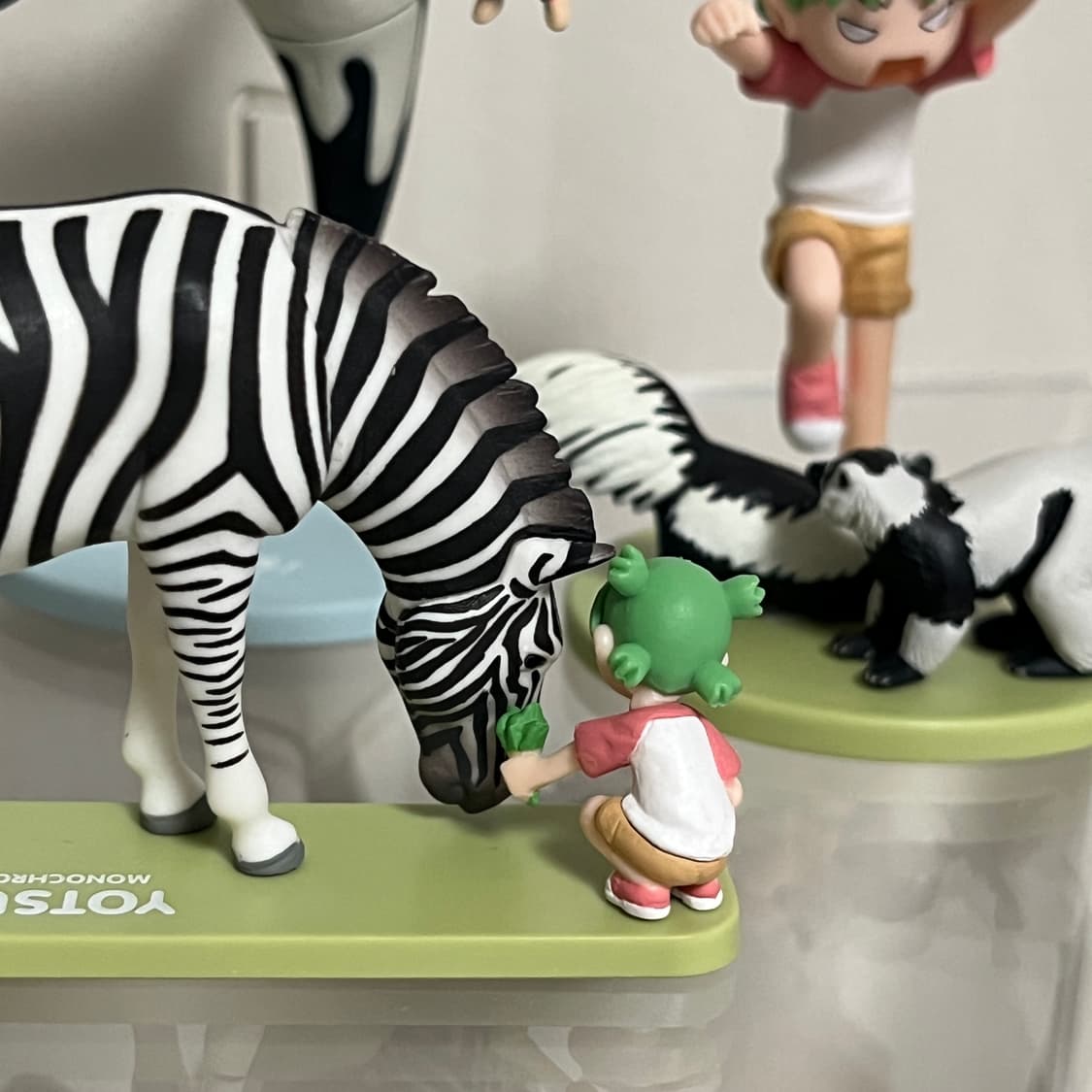 고전레어) 요츠바랑 흑백동물원 피규어 4종 세트 상품이미지2
