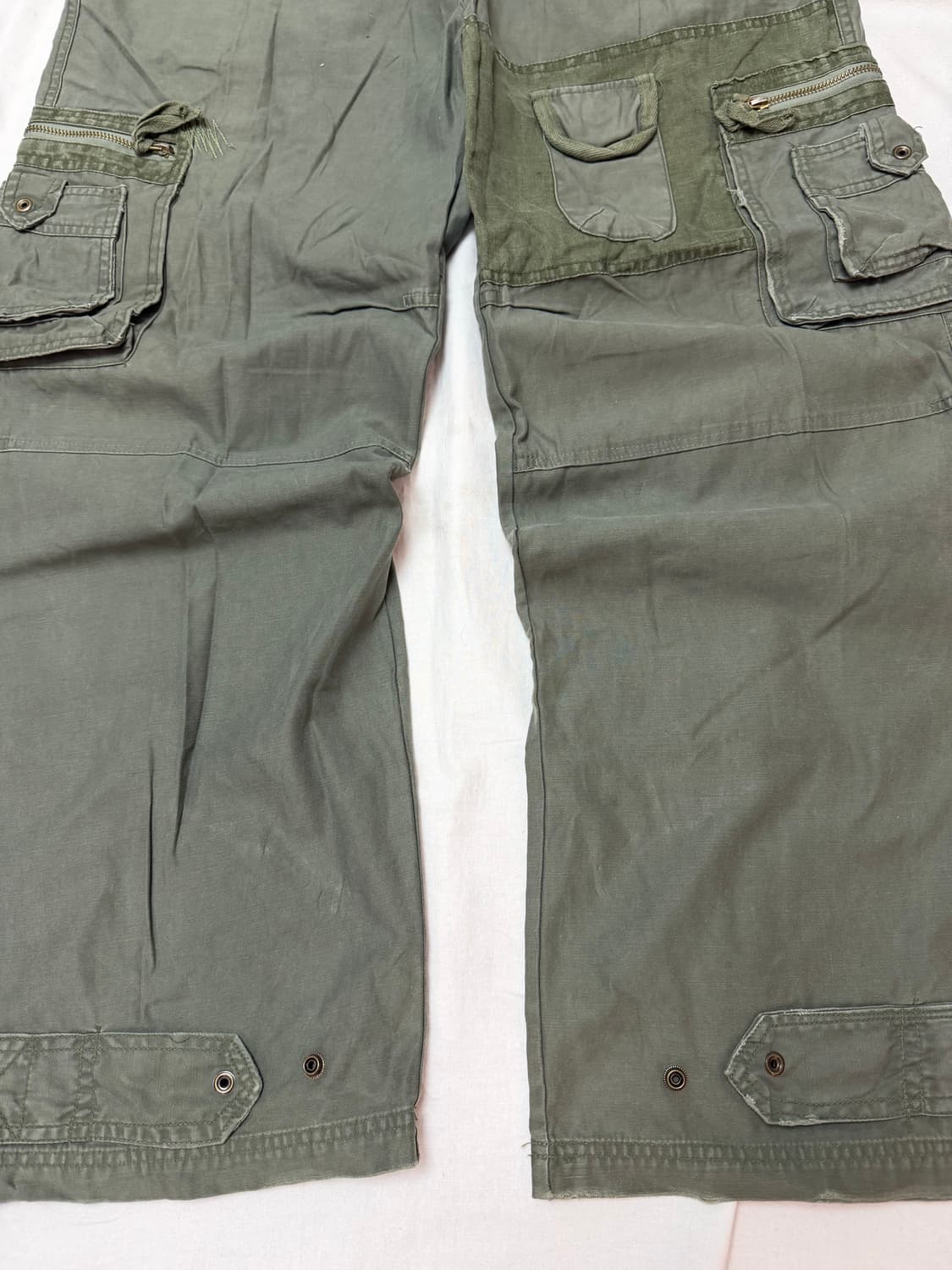 지스타 로우 멀티포켓 와이드 카고팬츠 카키 올리브 상품이미지2