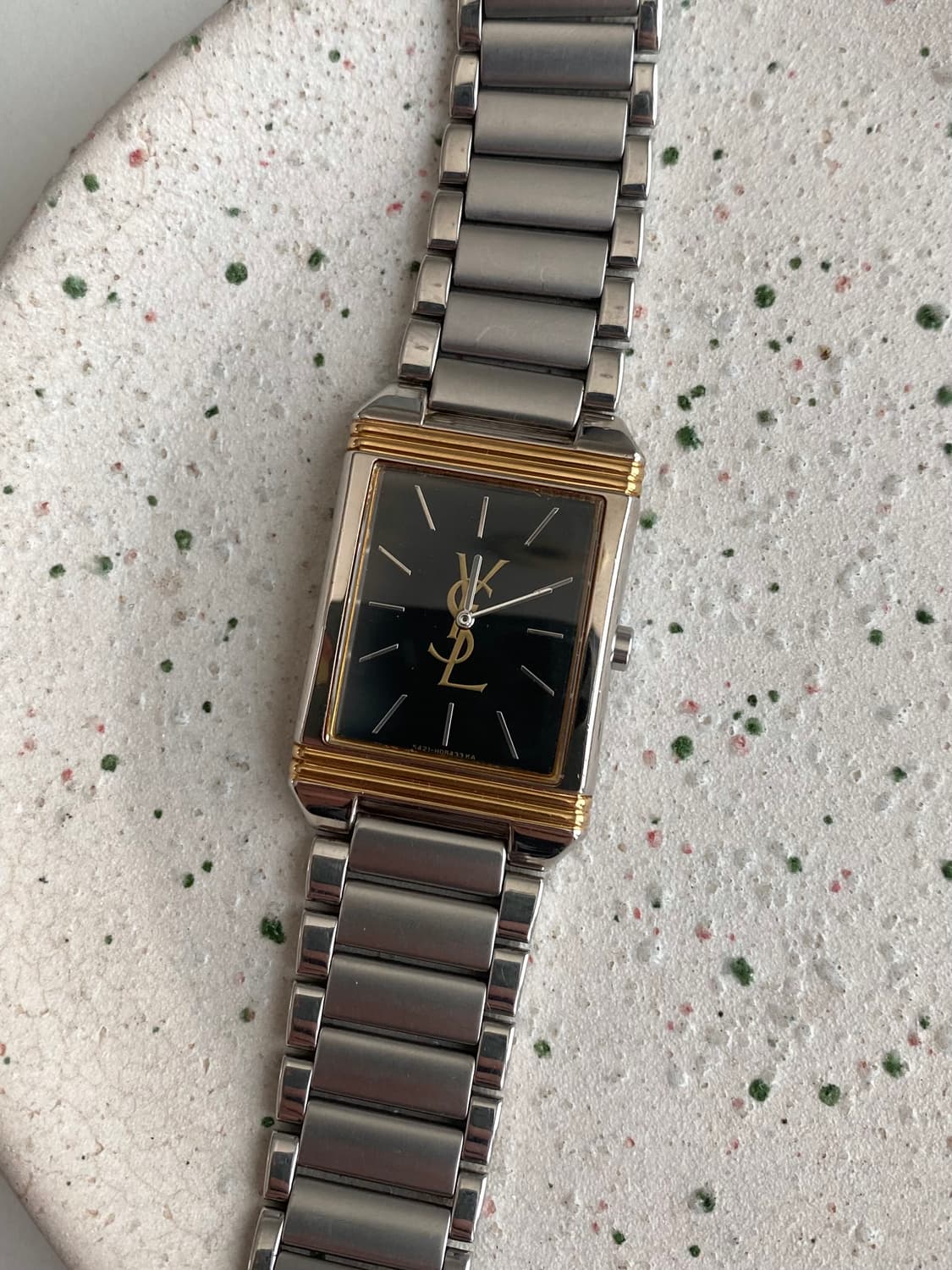 Yves Saint Laurent 입생로랑 YSL 스퀘어 블랙 다이얼 투 상품이미지2