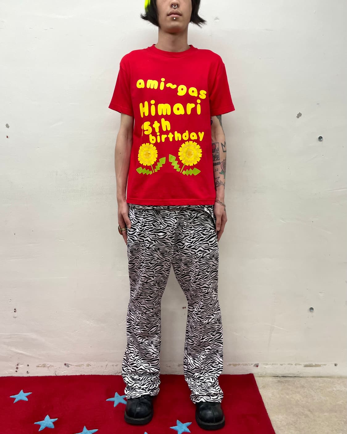 Happy Birthday Dandelion Red T-shirt  상품이미지3