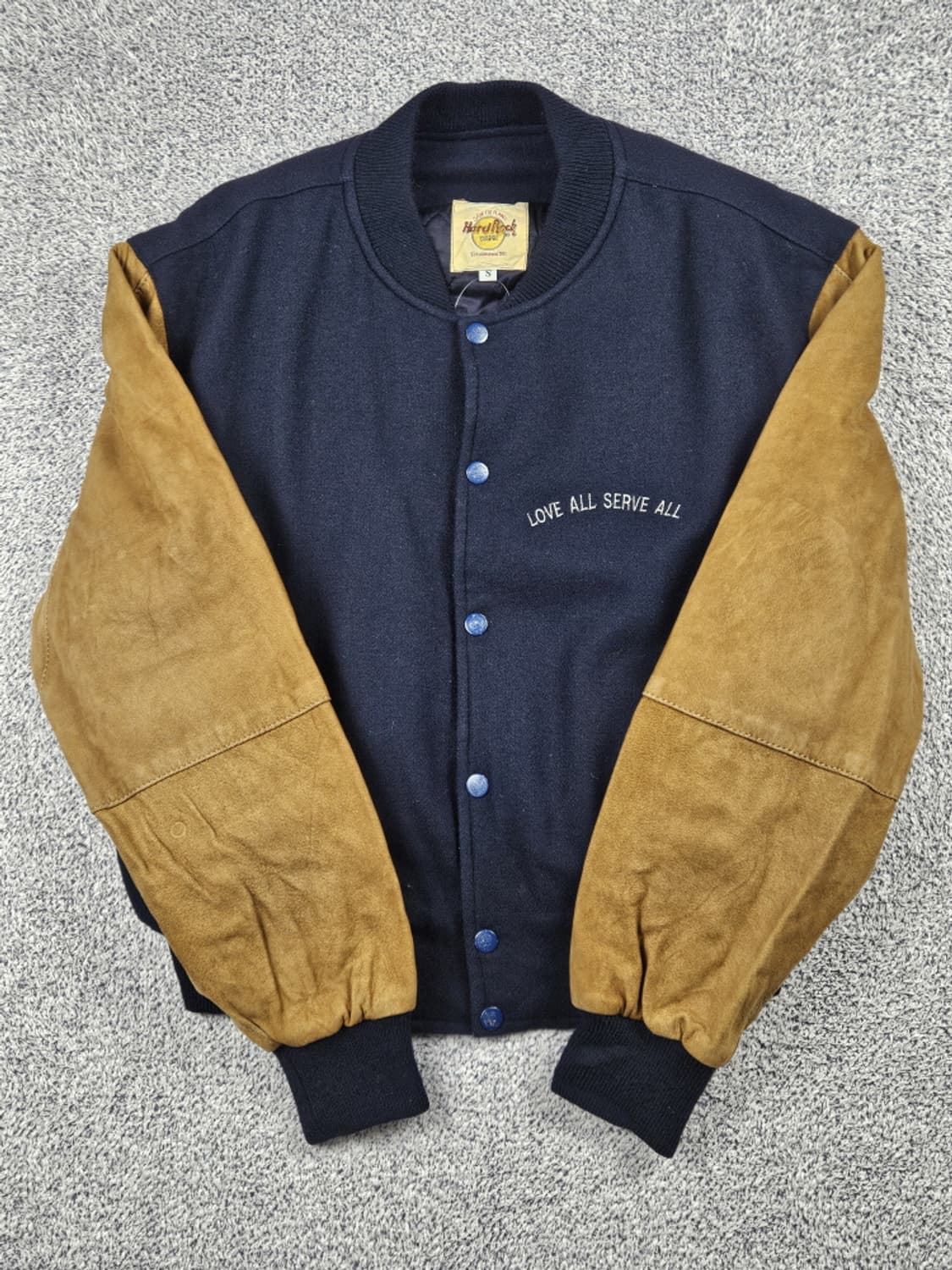 90's 하드락카페 코수멜 배색 바시티 자켓 ( S ) / 10101 상품이미지3
