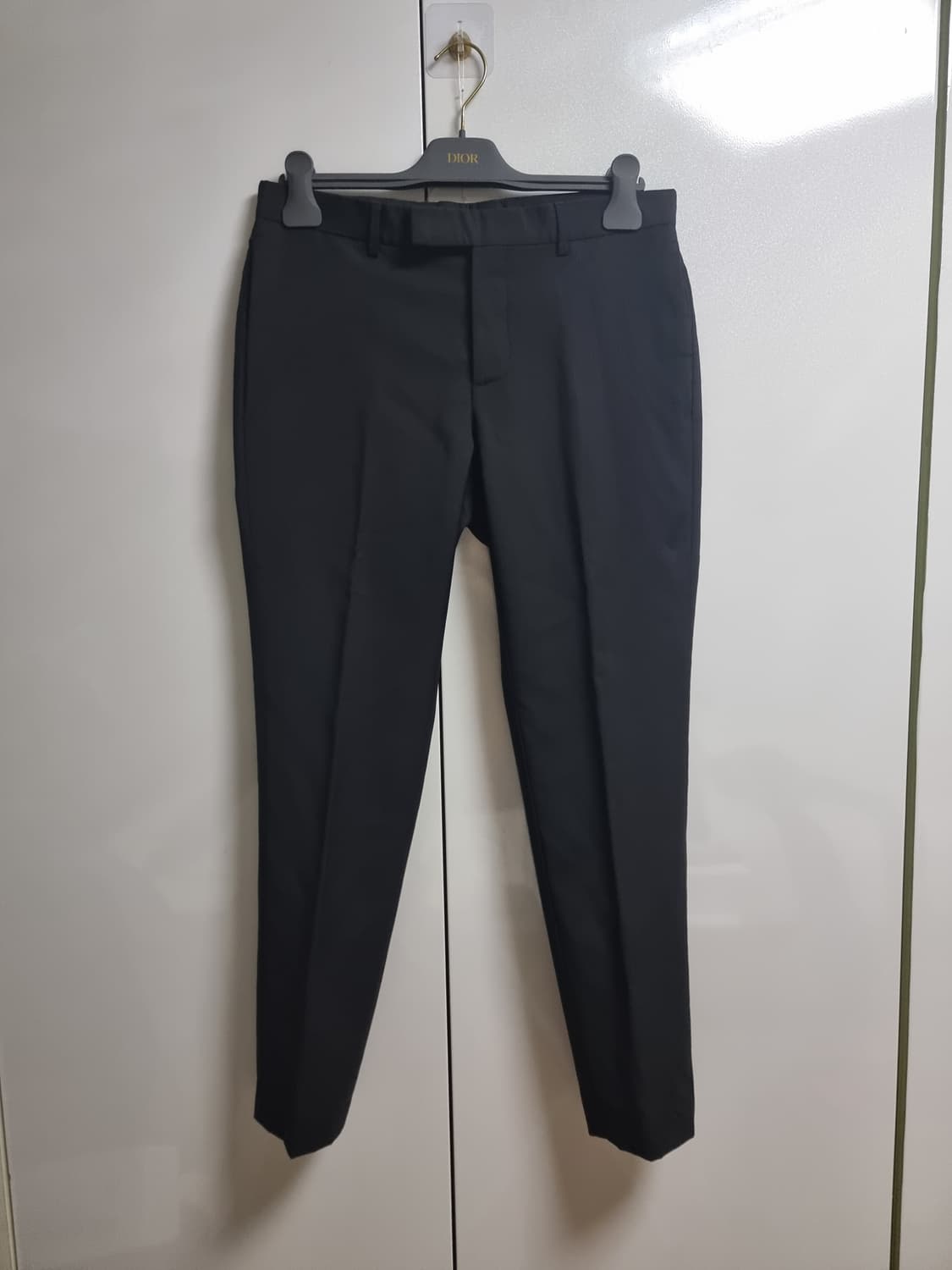 디올 옴므 블랙 시그니처 지퍼 슬랙스 46사이즈 상품이미지3