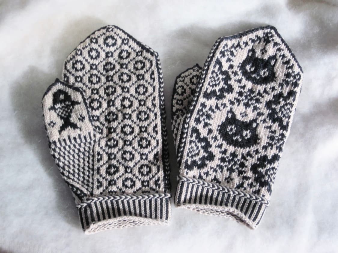 일본인 어머니 핸드메이드 네코짱장갑 상품이미지7