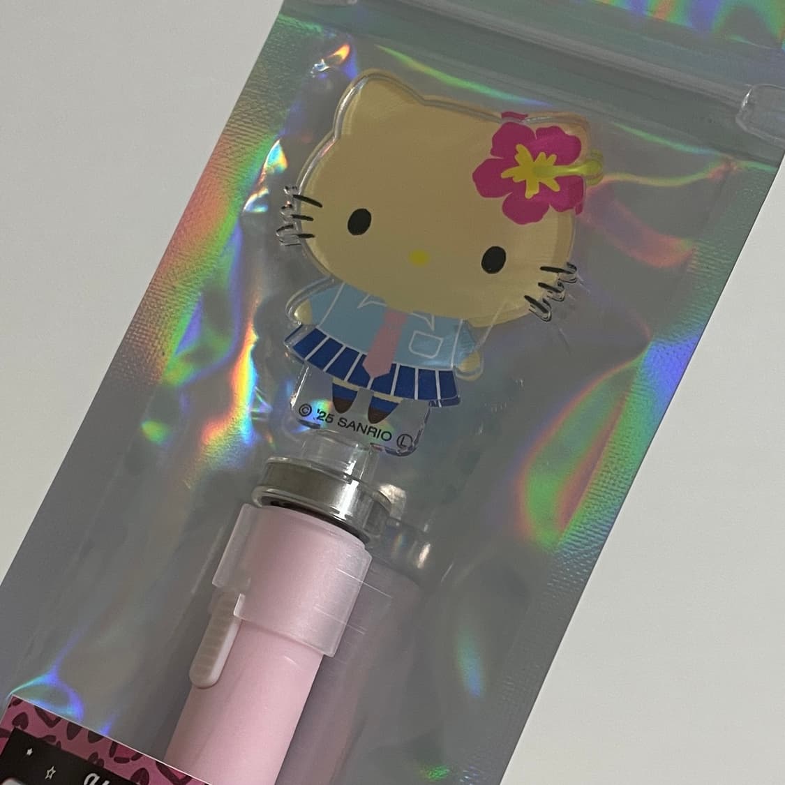 헬로키티 태닝 교복 빙글빙글 라이트 볼펜 상품이미지1