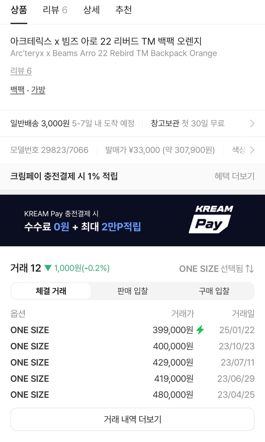 아크테릭스 x 빔즈 아로 22 리버드 TM 백팩 오렌지 상품이미지5