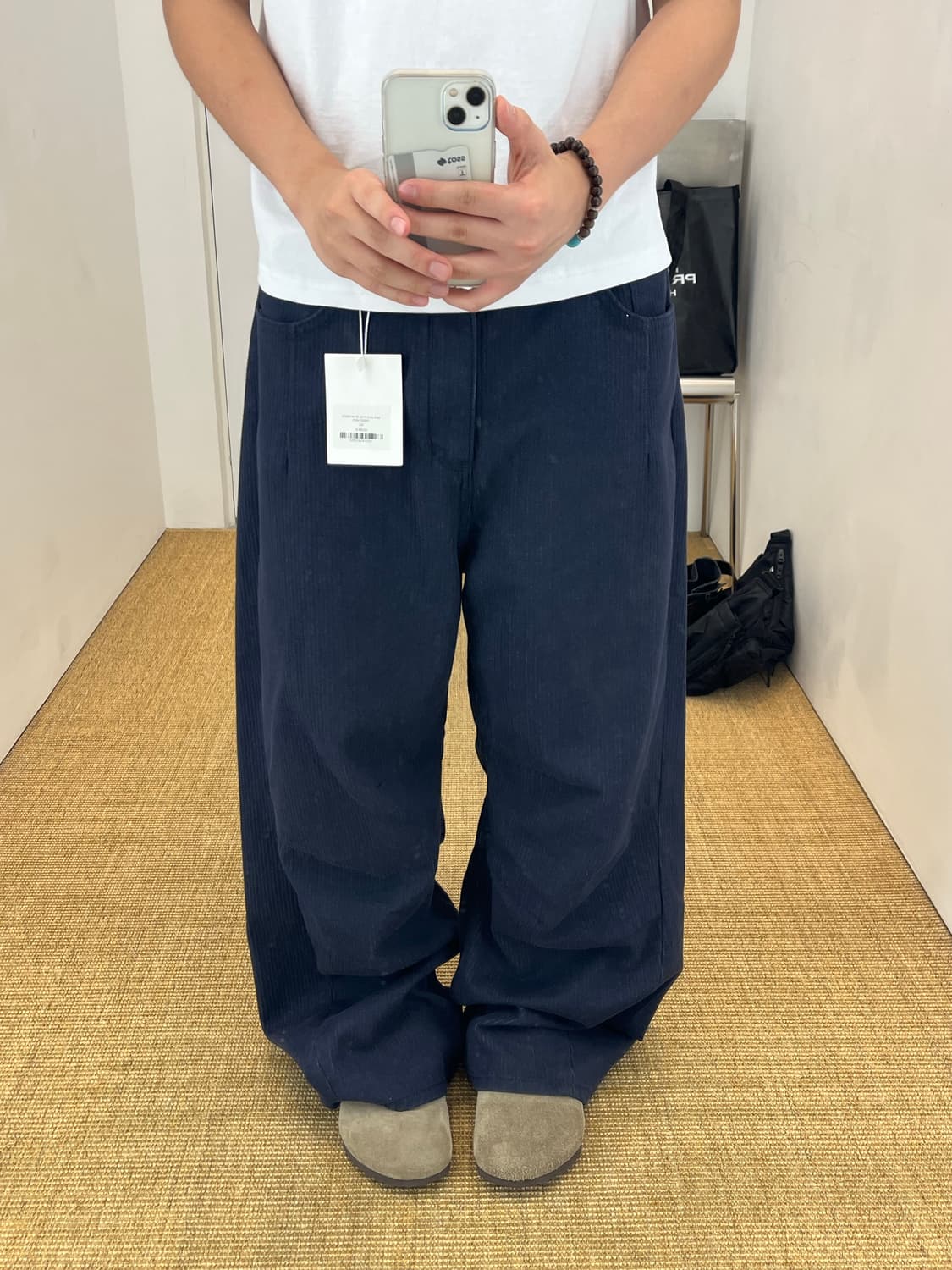 AV PLEATS DYED DENIM PANTS FADED NAVY L 상품이미지1