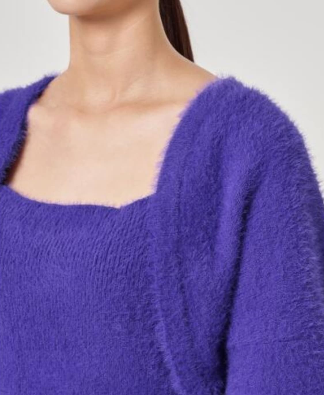 새상품) 에잇세컨즈 볼레로 가디건 퍼플 S(55사이즈) 상품이미지5