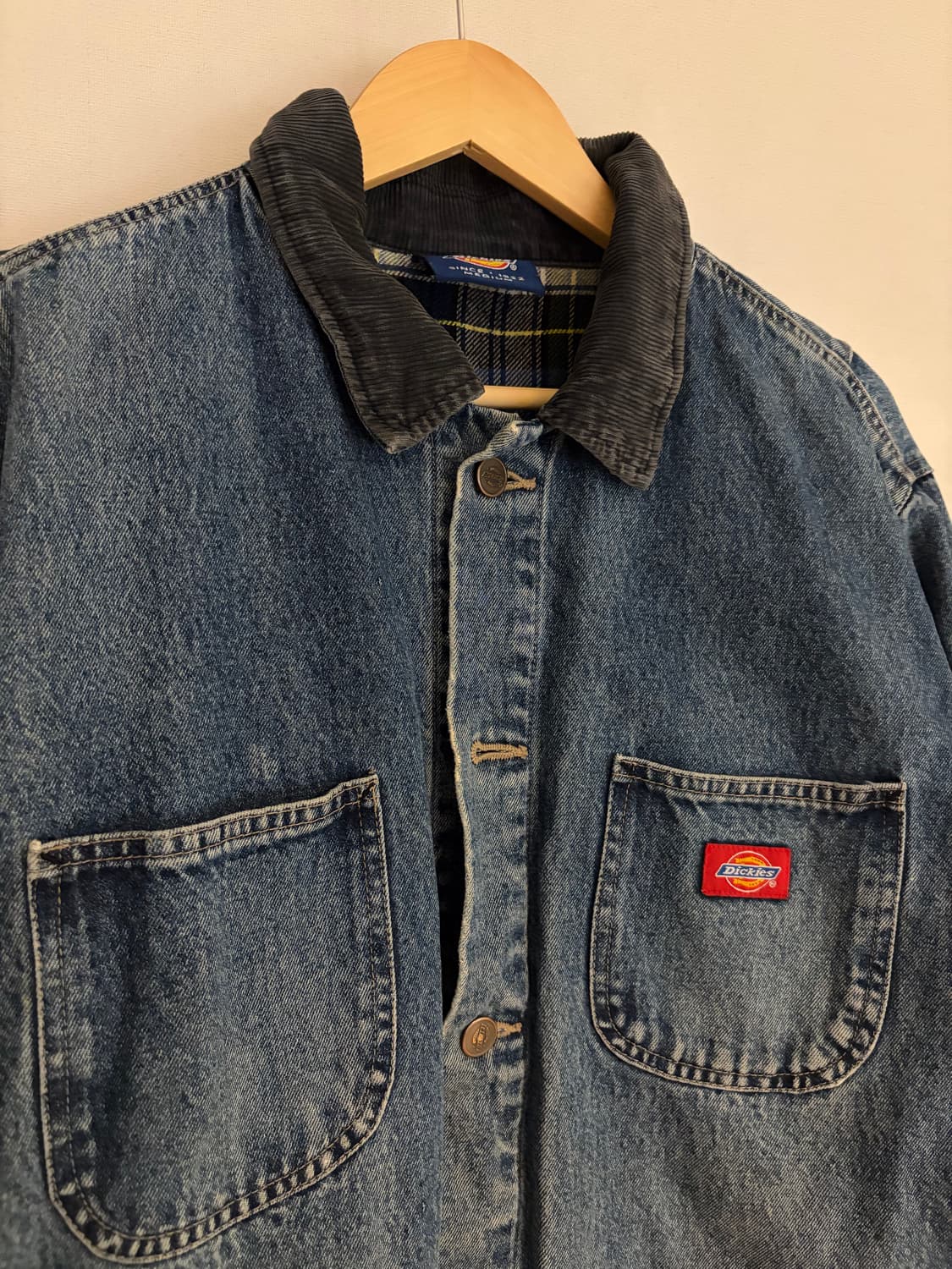 Vtg Dickies Blanket Denim Chore Jacket 상품이미지3