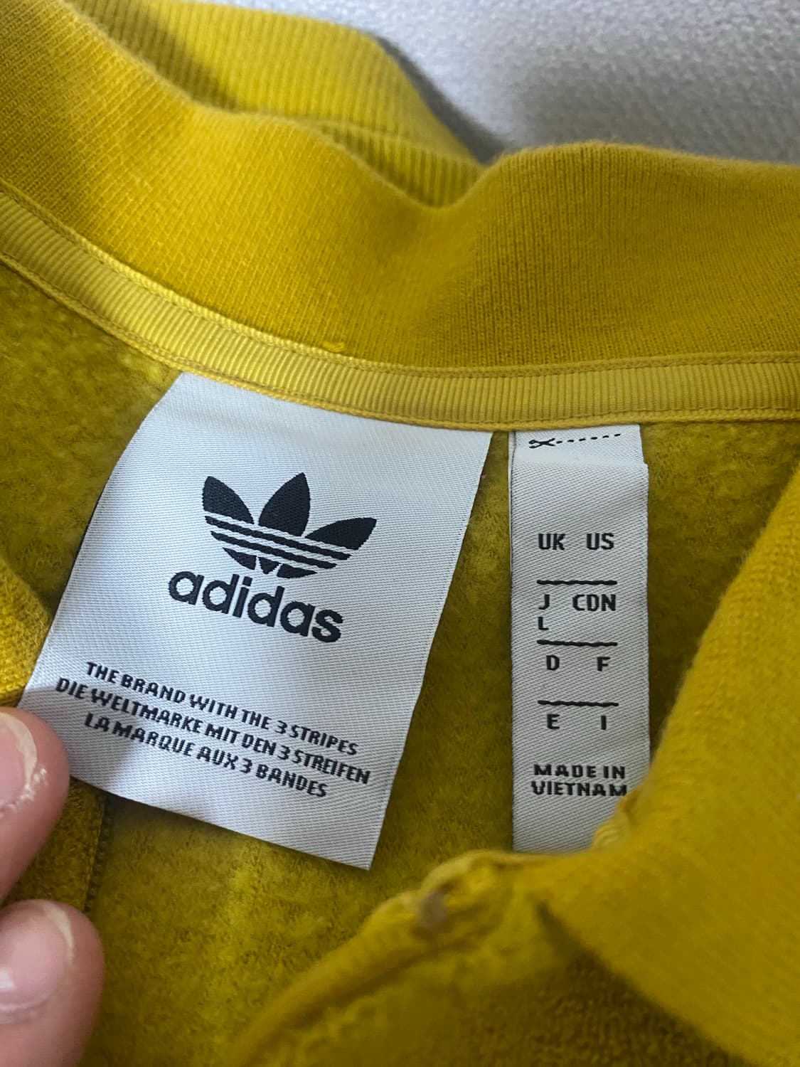 아디다스 카라 풀오버 옐로우 상품이미지3