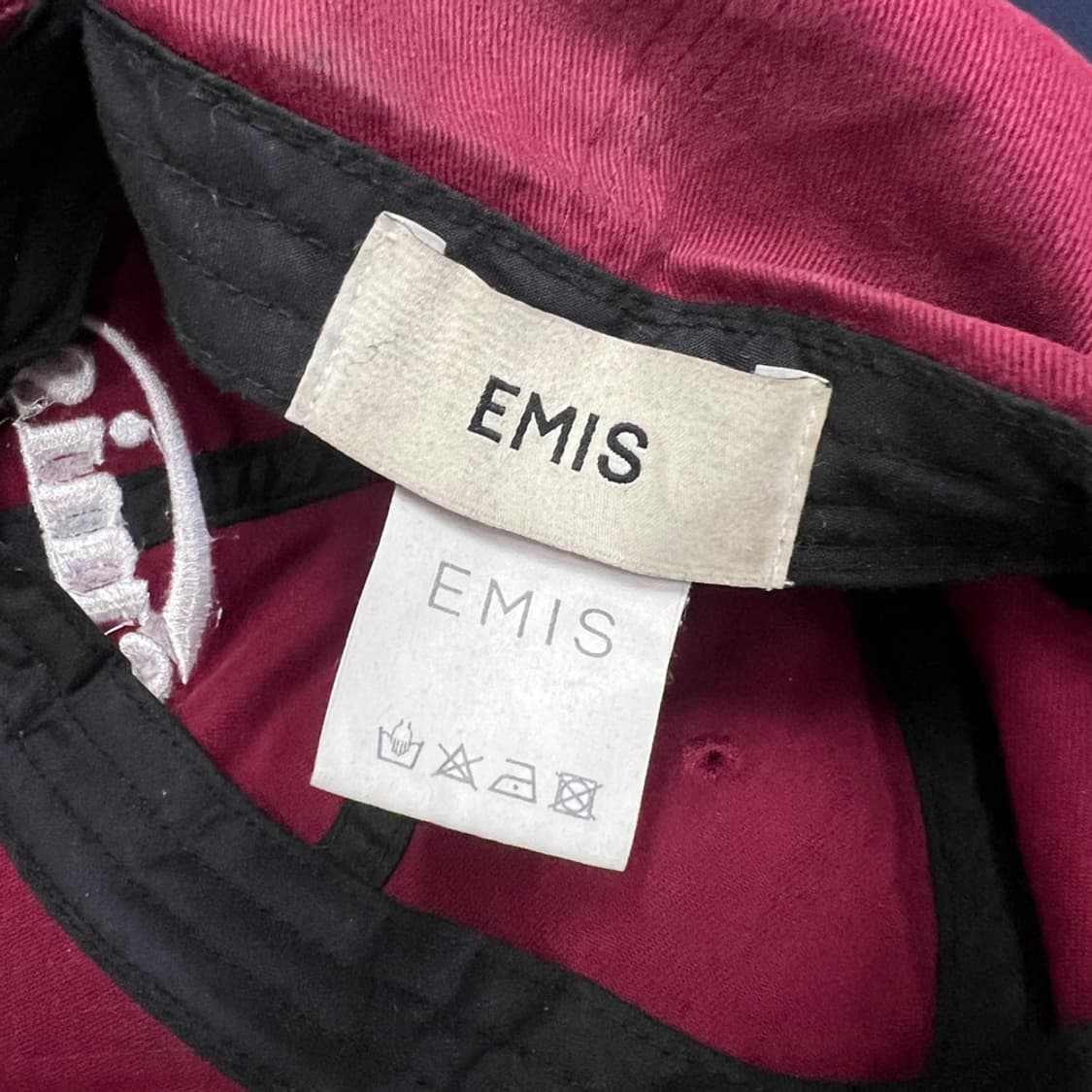 emis 이미스 버건디 볼캡 모자 상품이미지4