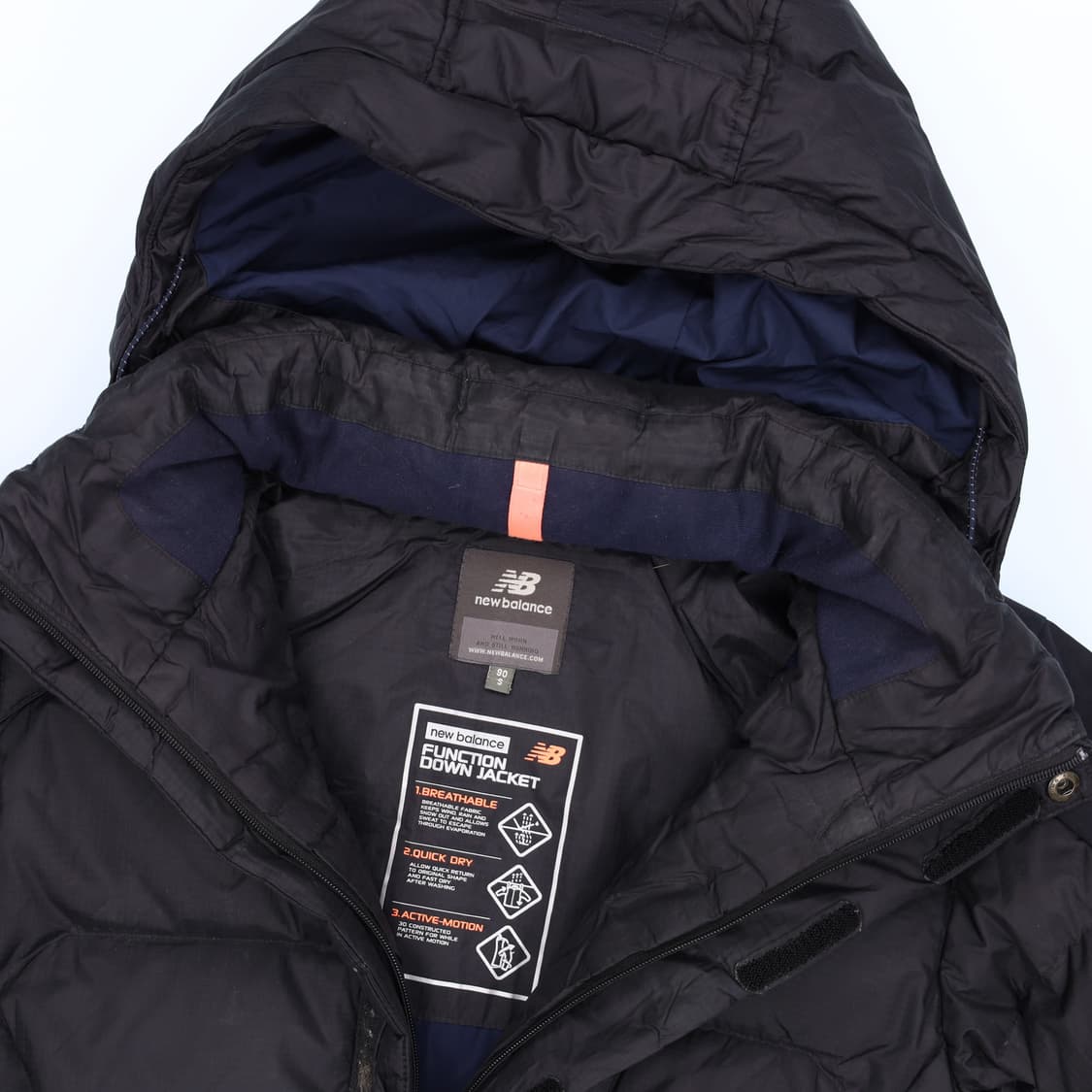 [90] 뉴발란스 여성 덕다운 후드패딩점퍼 1204HR1 상품이미지3
