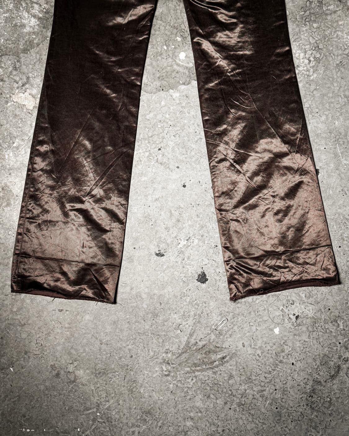 Brown satin Sammy boot-cut Pants 상품이미지7