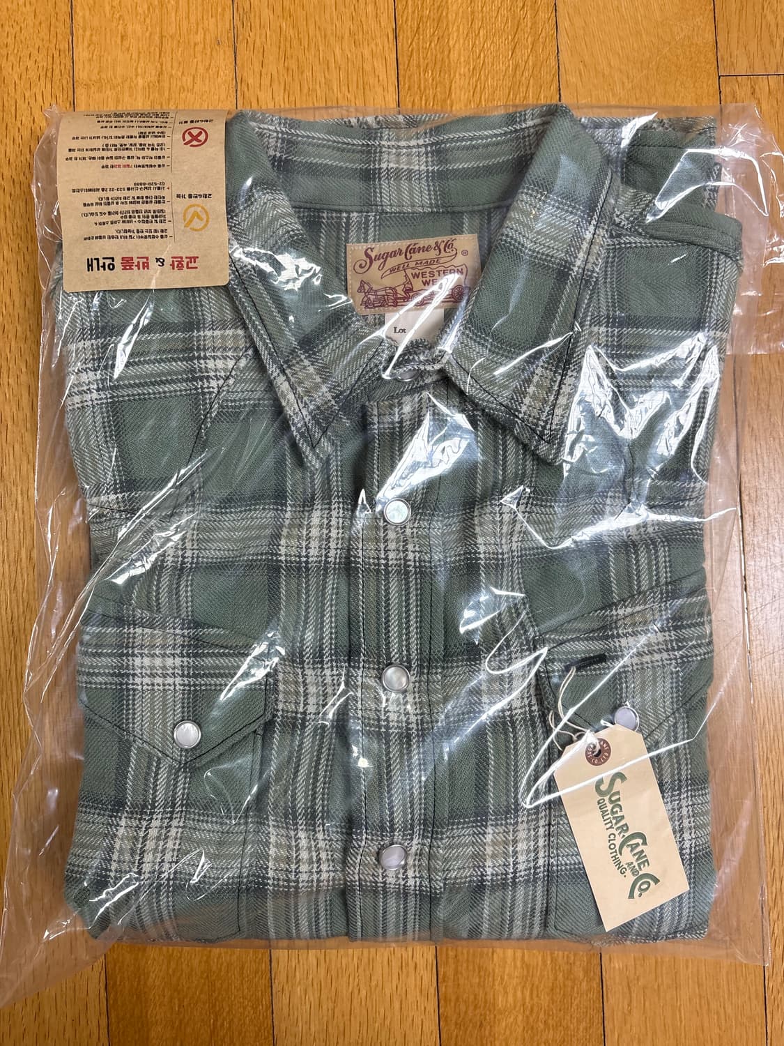 [슈가케인] 2026 SS 헤링본 체크 웨스턴셔츠 상품이미지5