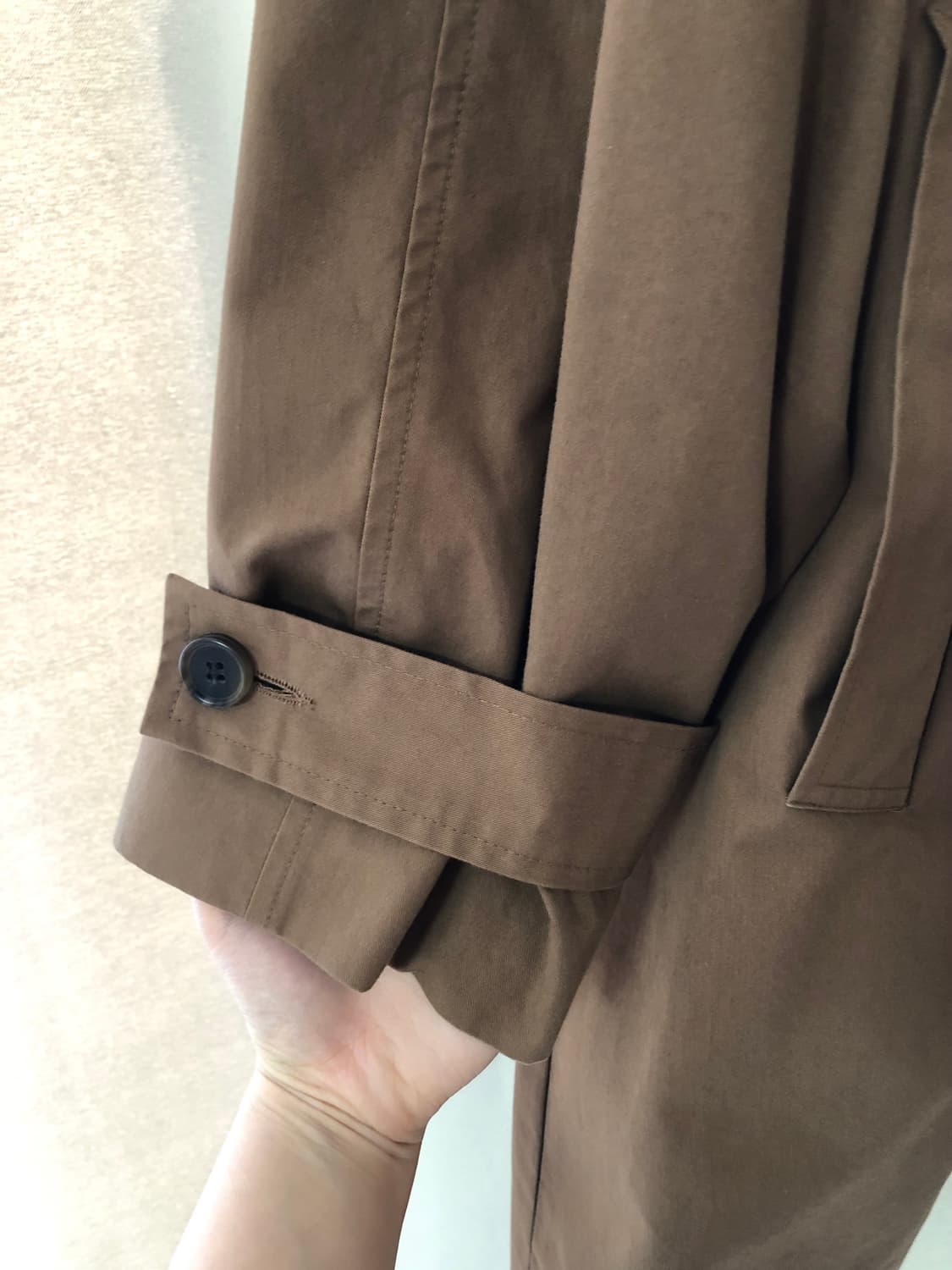 하프 트렌치코트 (브라운) 상품이미지6