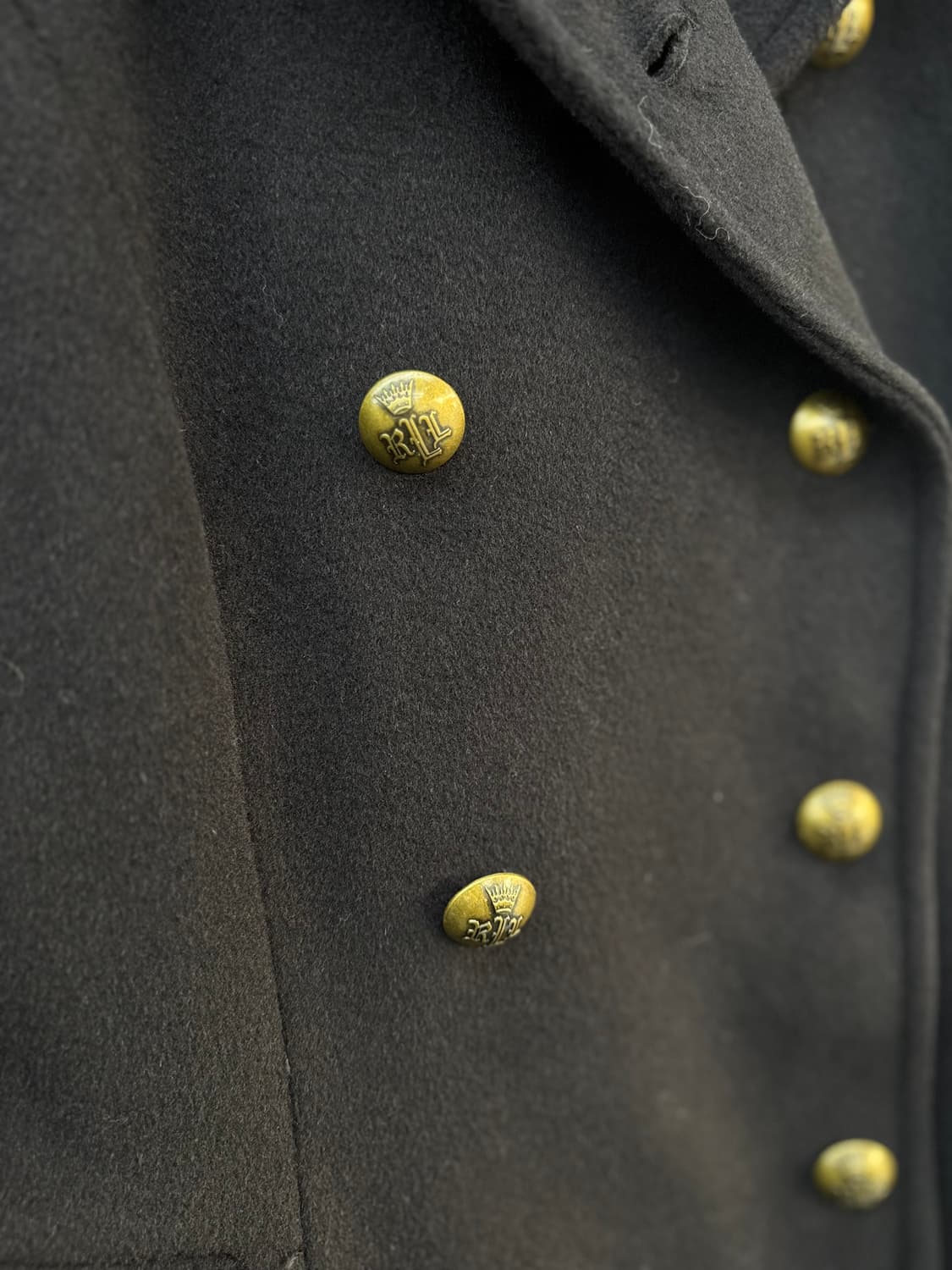 로렌 랄프로렌 네이비 더블버튼 롱코트 상품이미지4